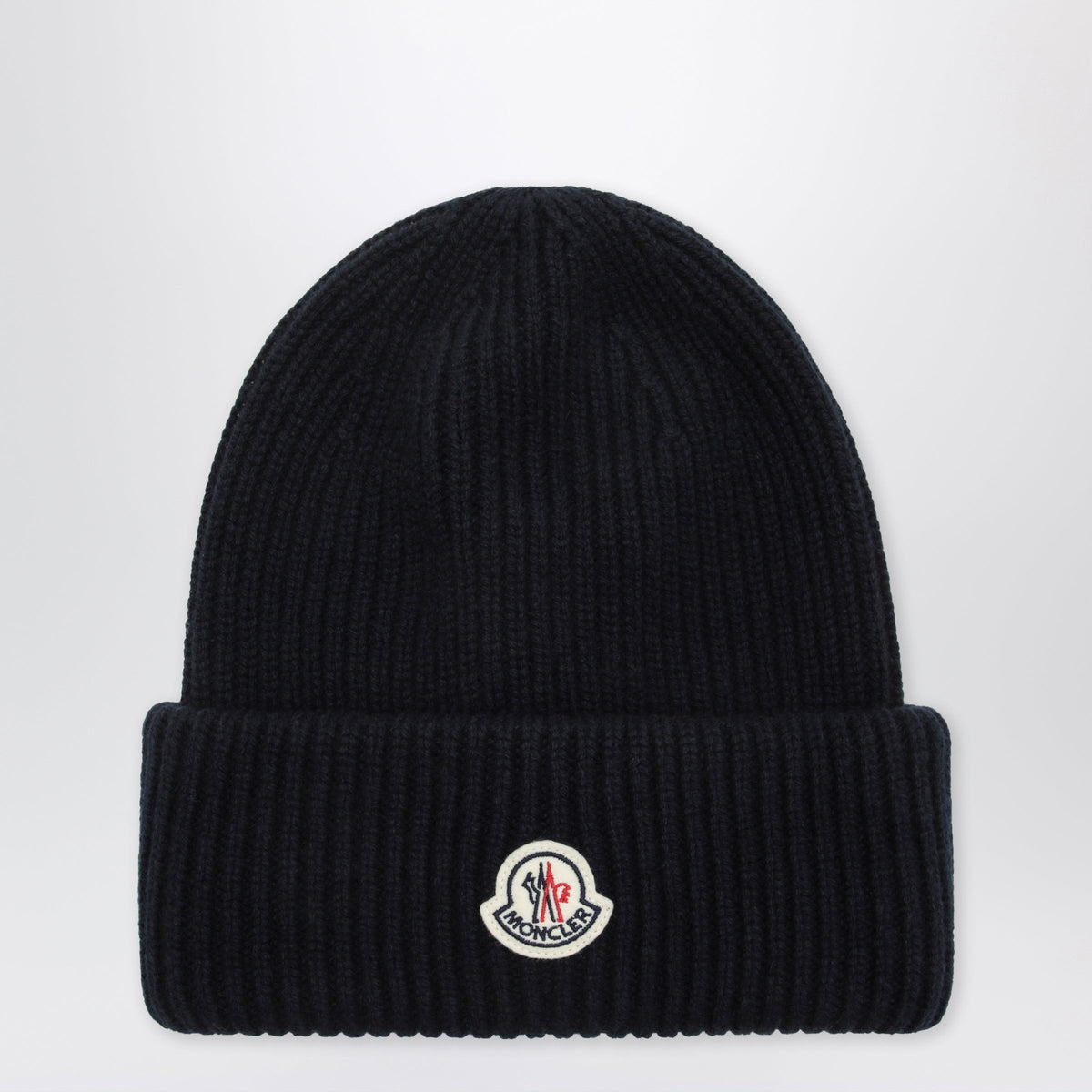 Moncler Blue Wool And Cashmere Beanie Men MONCLER