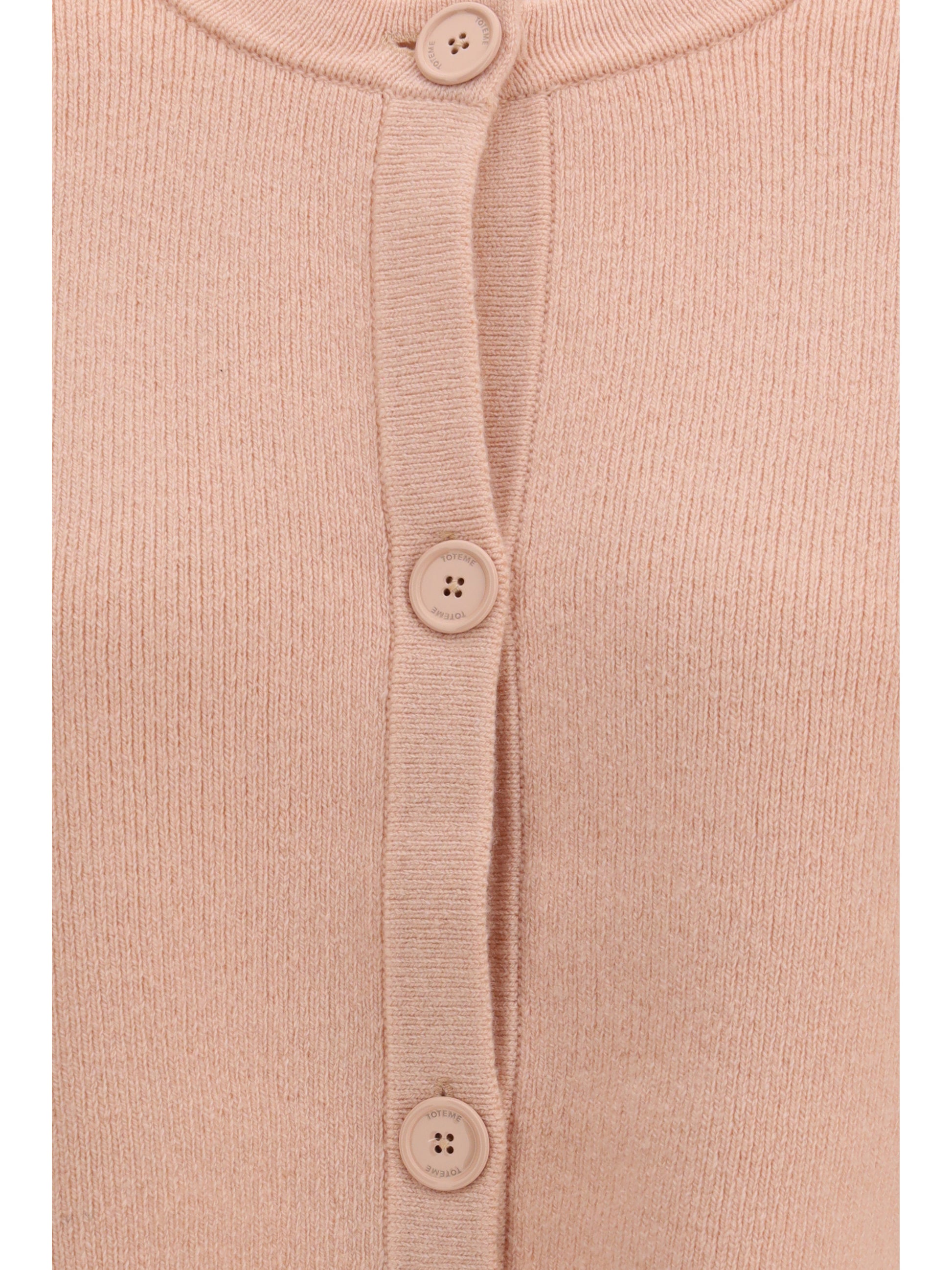 Toteme Women Cropped Crewneck Cardigan With Button Fastening TOTEME