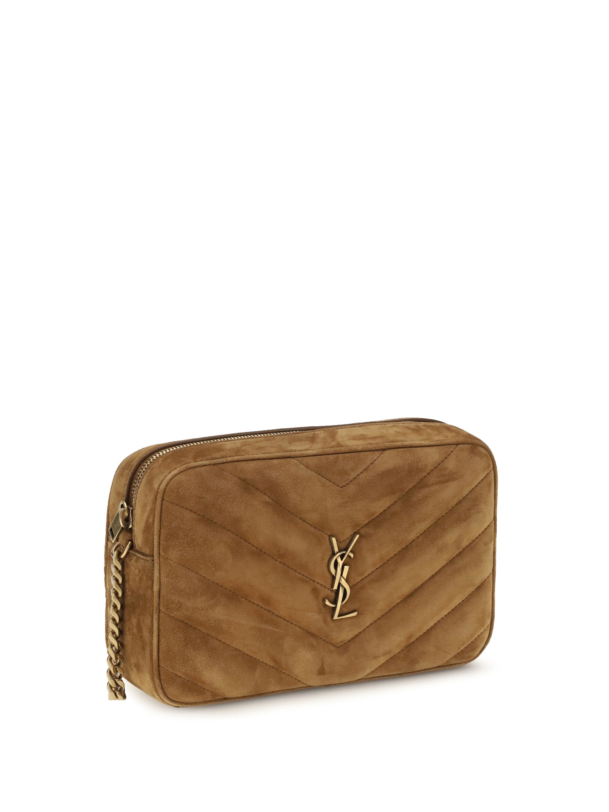 Saint Laurent Women Camera Loulou Matelassé Suede Shoulder Bag SAINT LAURENT