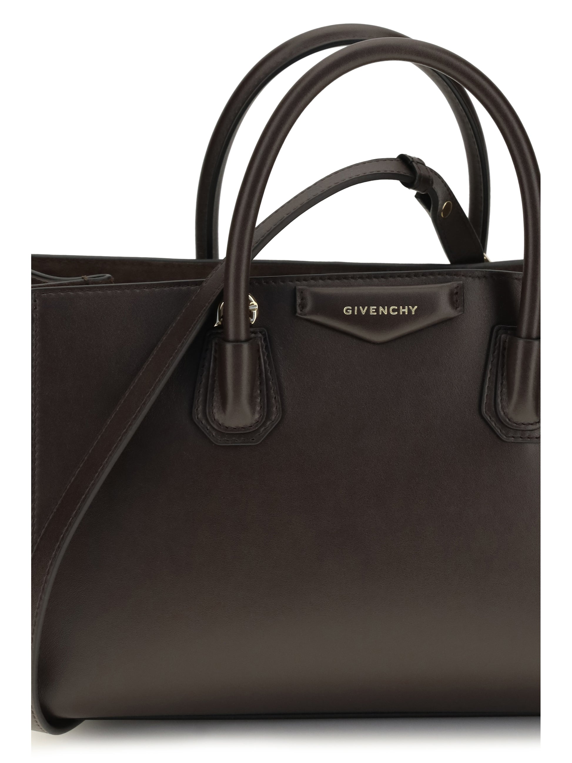 Givenchy Women Small Antigona Catchall Glossy Grained Leather Handbag GIVENCHY