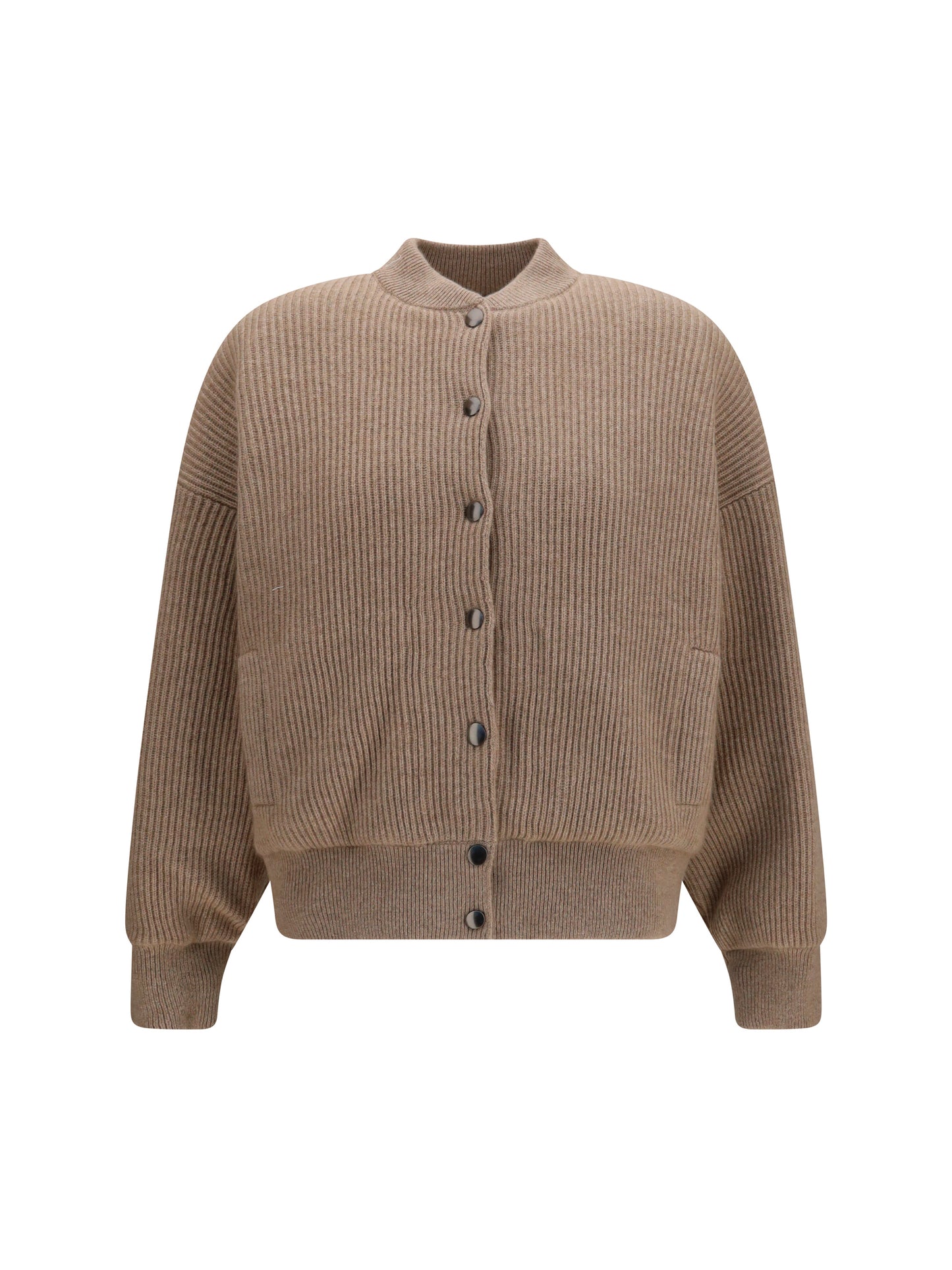 Brunello Cucinelli Women Ribbed Cashmere Bomber BRUNELLO CUCINELLI