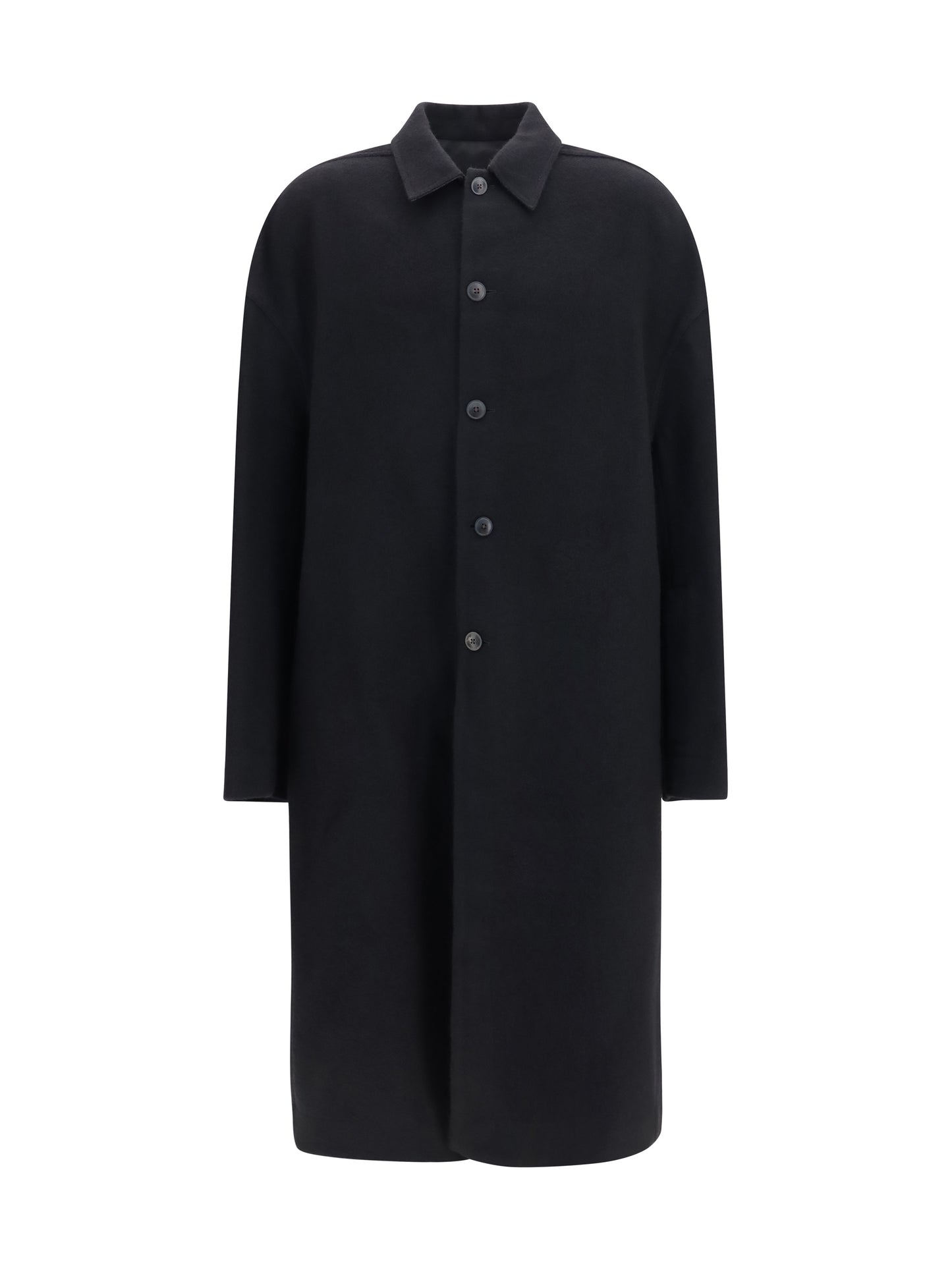 Rick Owens Men Brad Virgin Wool Coat