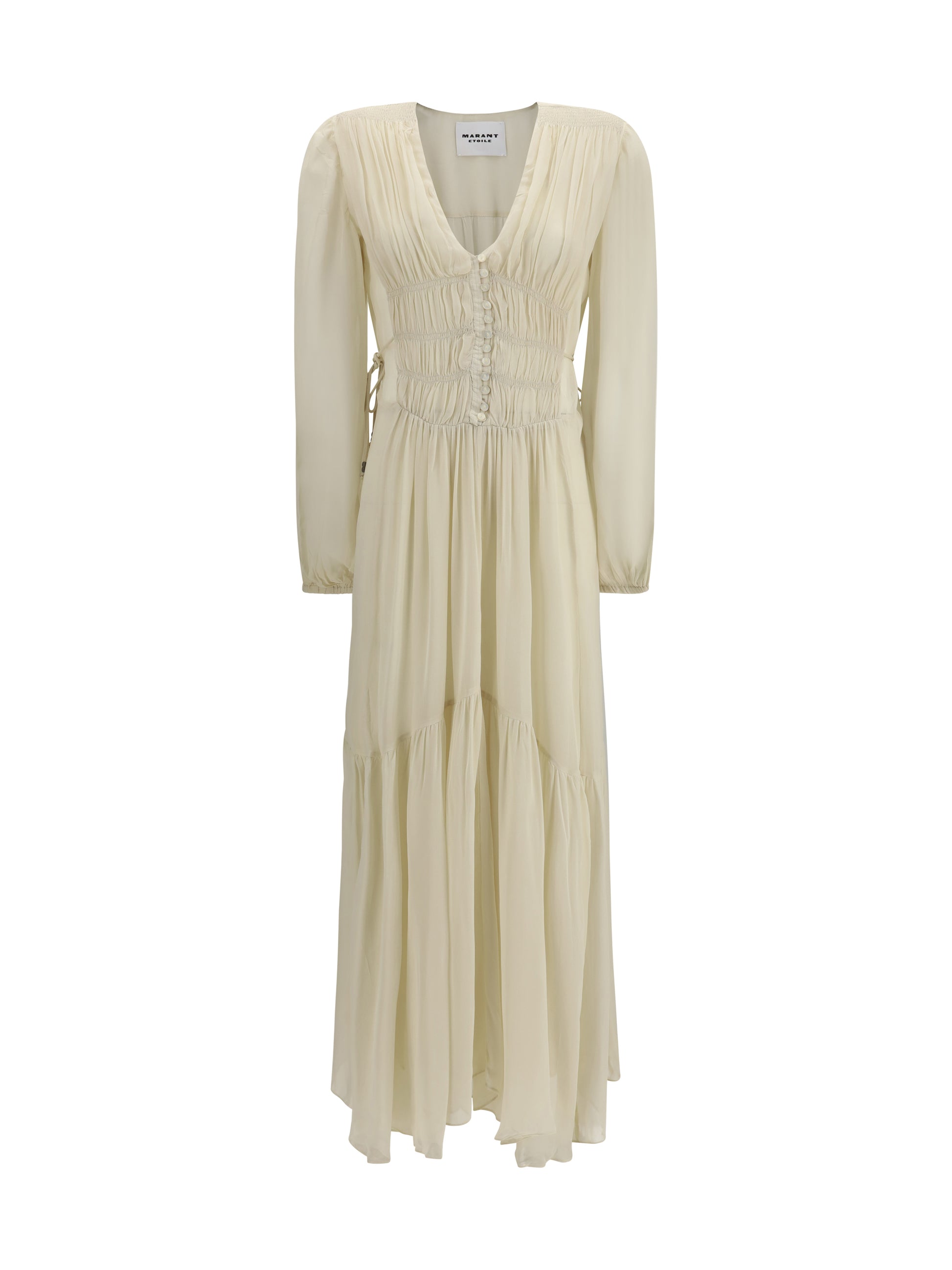 Marant Etoile Women Buttoned Sheer Long Dress ISABEL MARANT ETOILE