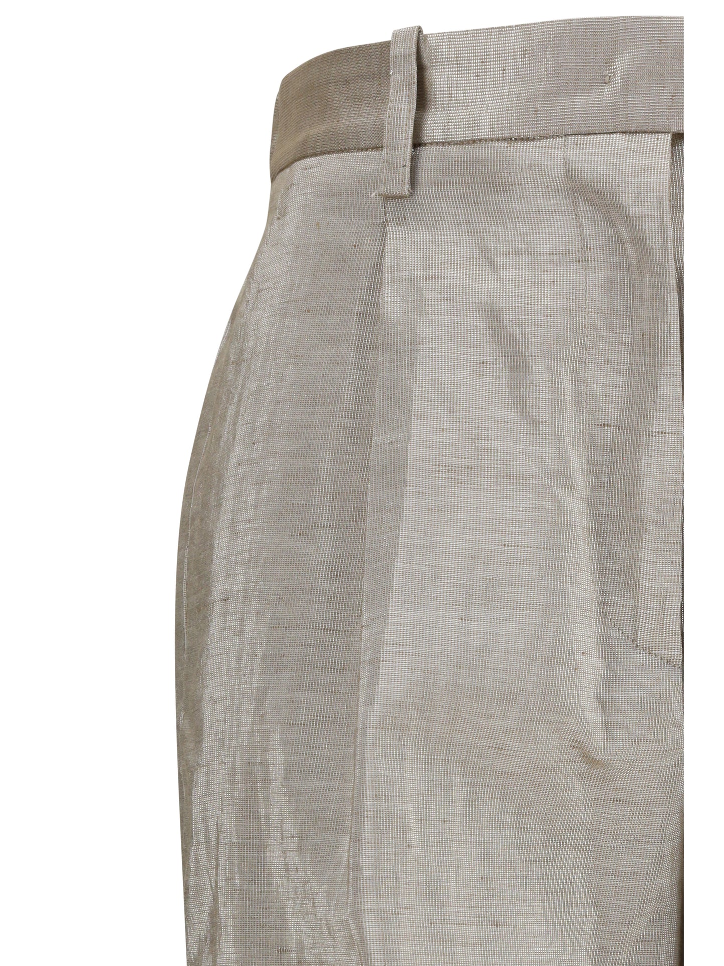 Forte_Forte Women Lurex Pants In Tweed With Micro Sequins And Shimmering Thread FORTE FORTE
