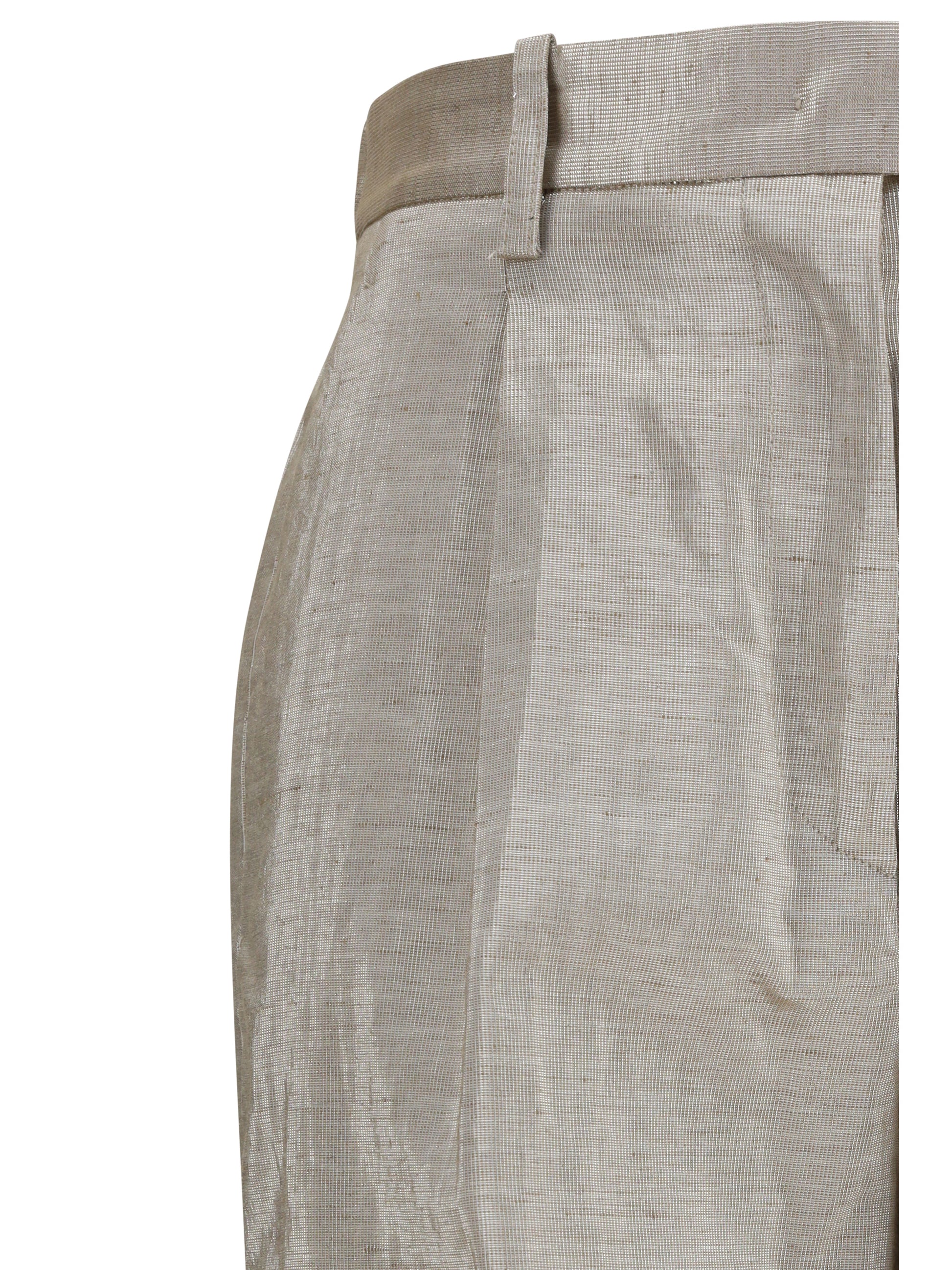 Forte_Forte Women Lurex Pants In Tweed With Micro Sequins And Shimmering Thread FORTE FORTE