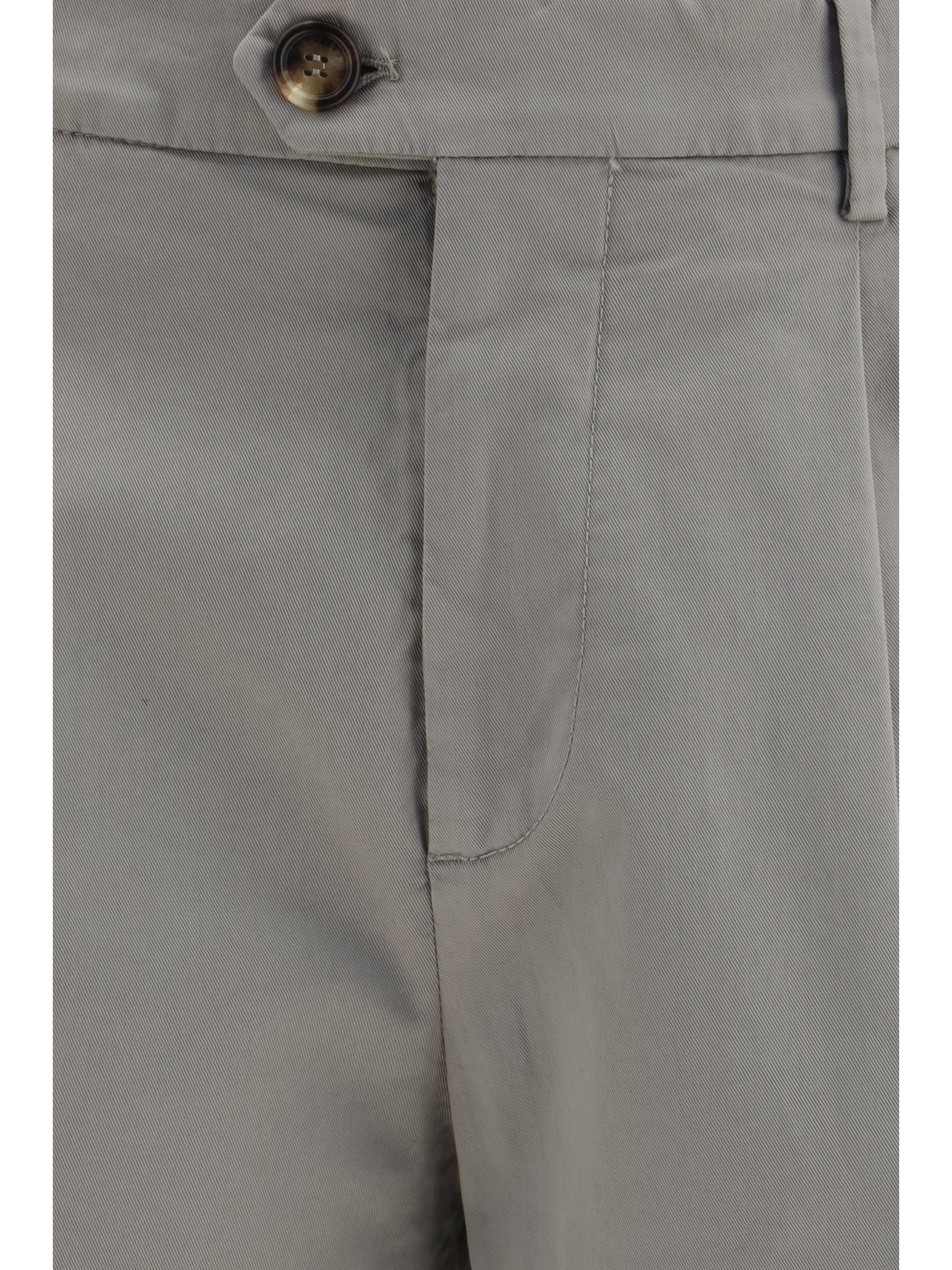 Brunello Cucinelli Men Cotton Blend Chino Pants BRUNELLO CUCINELLI