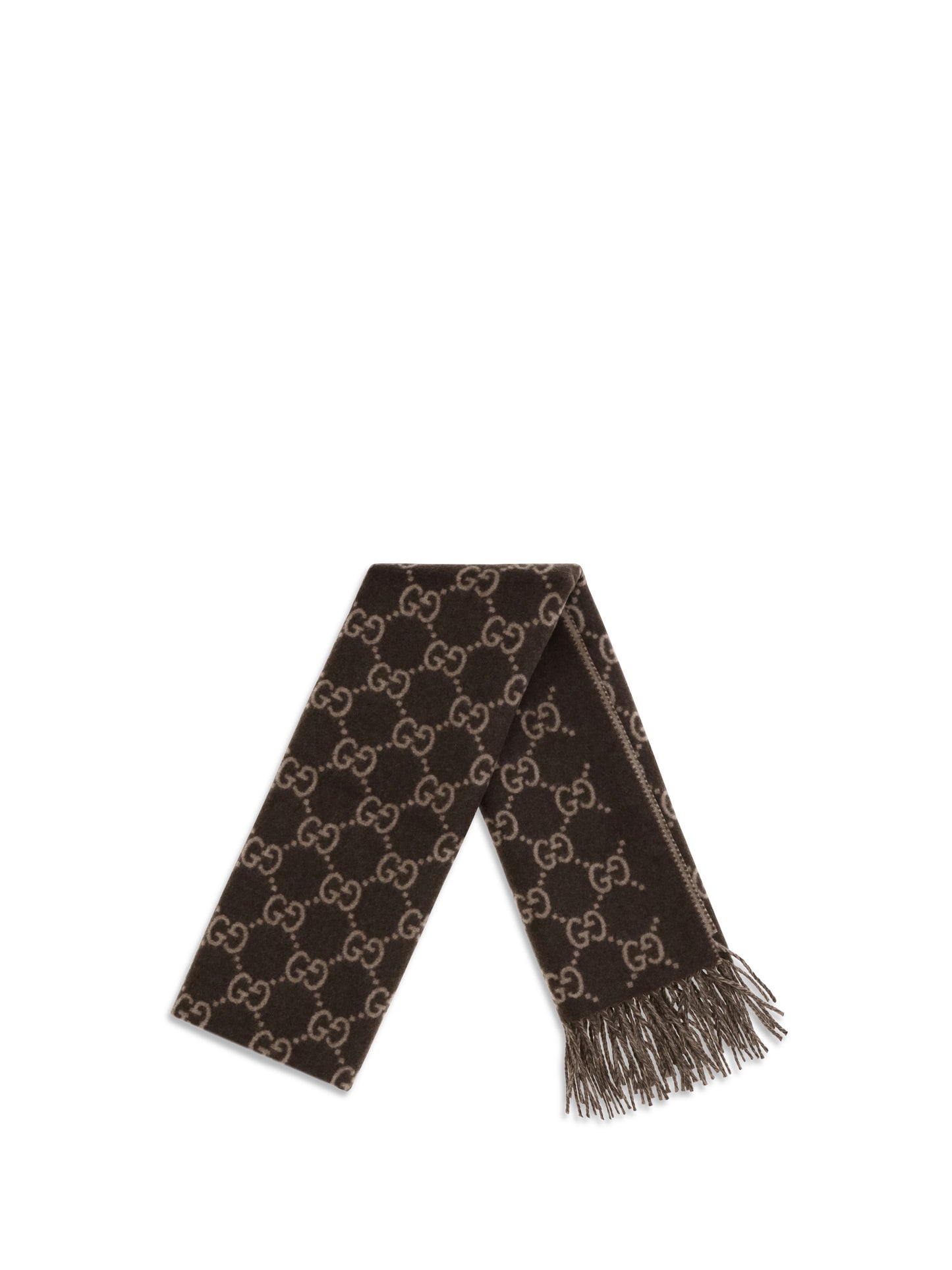 Gucci Men Gg Cashmere Scarf GUCCI