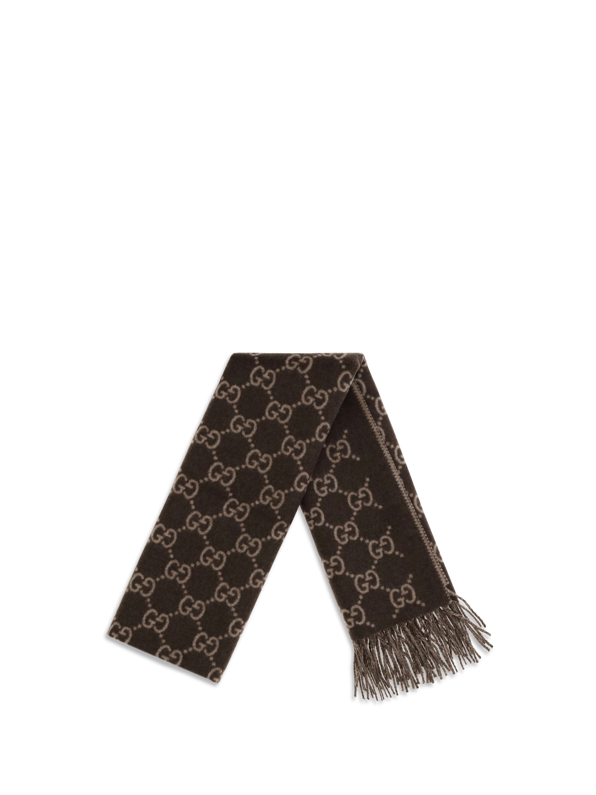 Gucci Men Gg Cashmere Scarf GUCCI