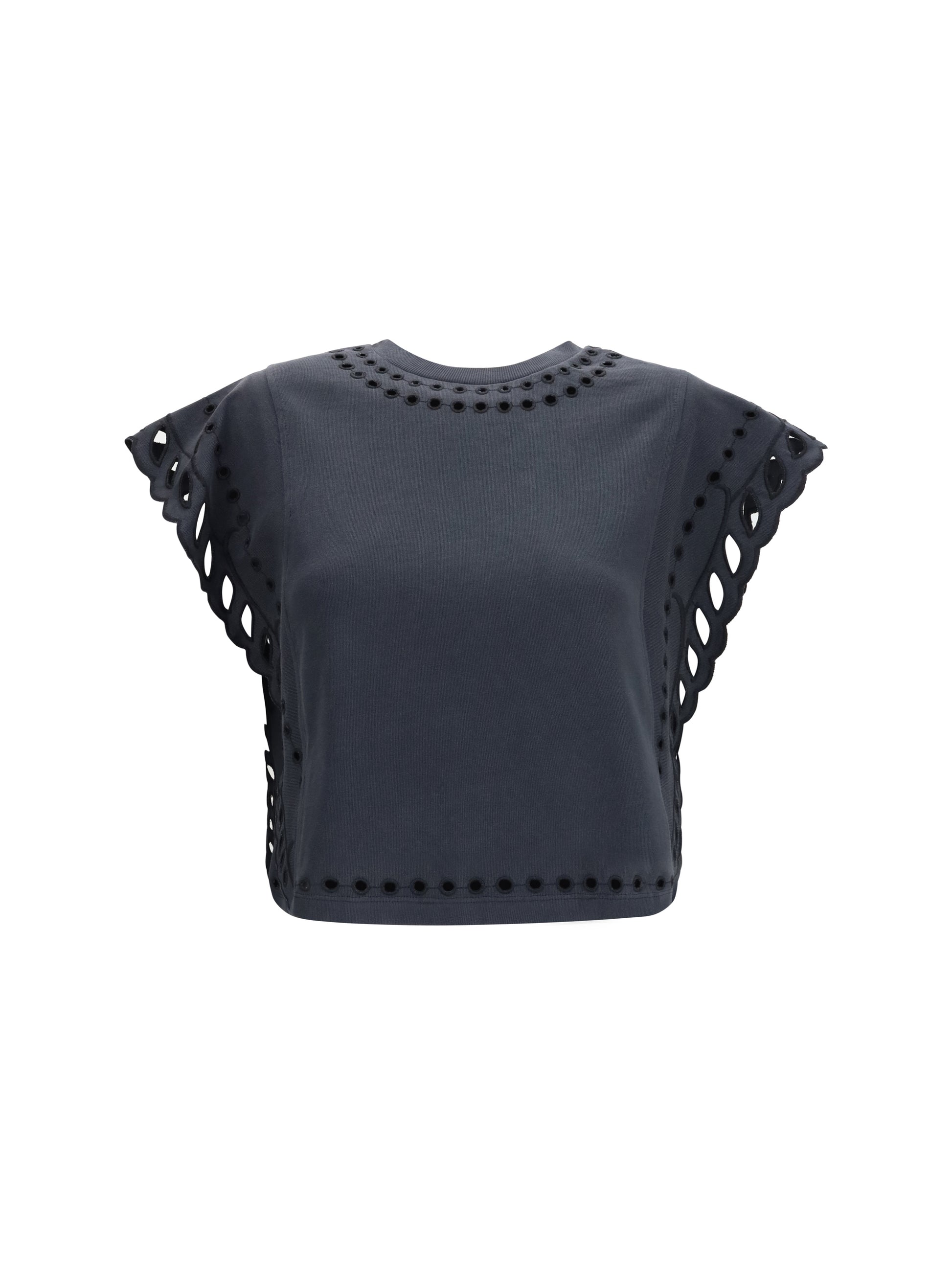 Marant Etoile Women Odyle Cotton T-Shirt ISABEL MARANT ETOILE