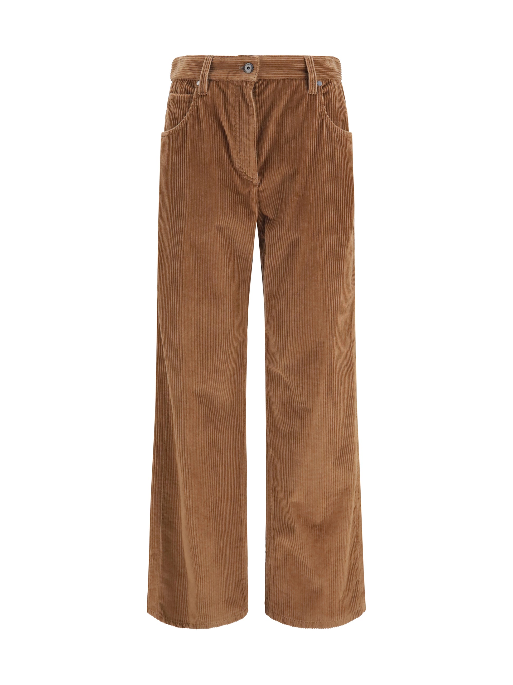 Brunello Cucinelli Women Straight Velvet Pants BRUNELLO CUCINELLI