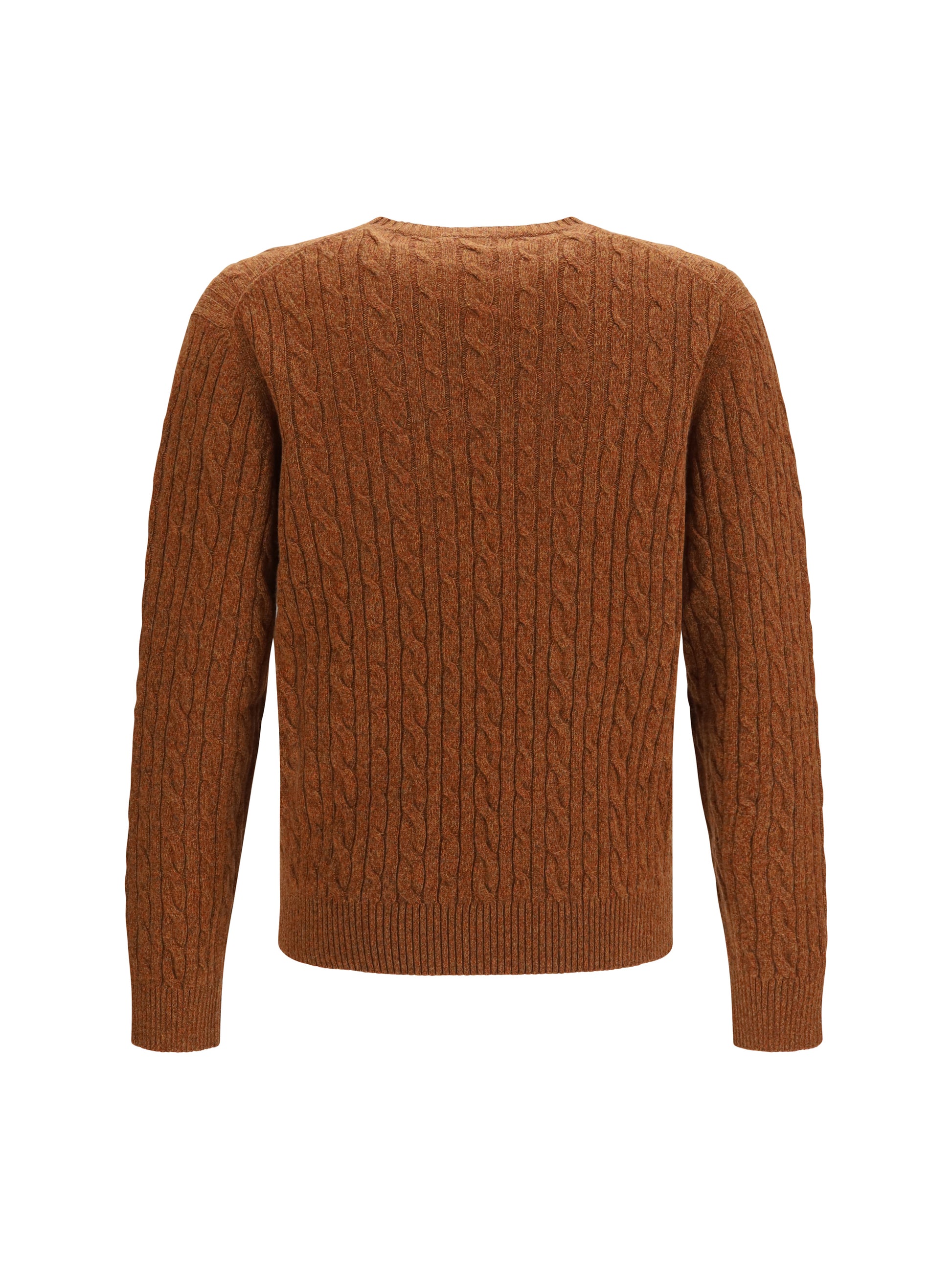 Loro Piana Men Treccia Crew Neck Sweater In Baby Cashmere LORO PIANA