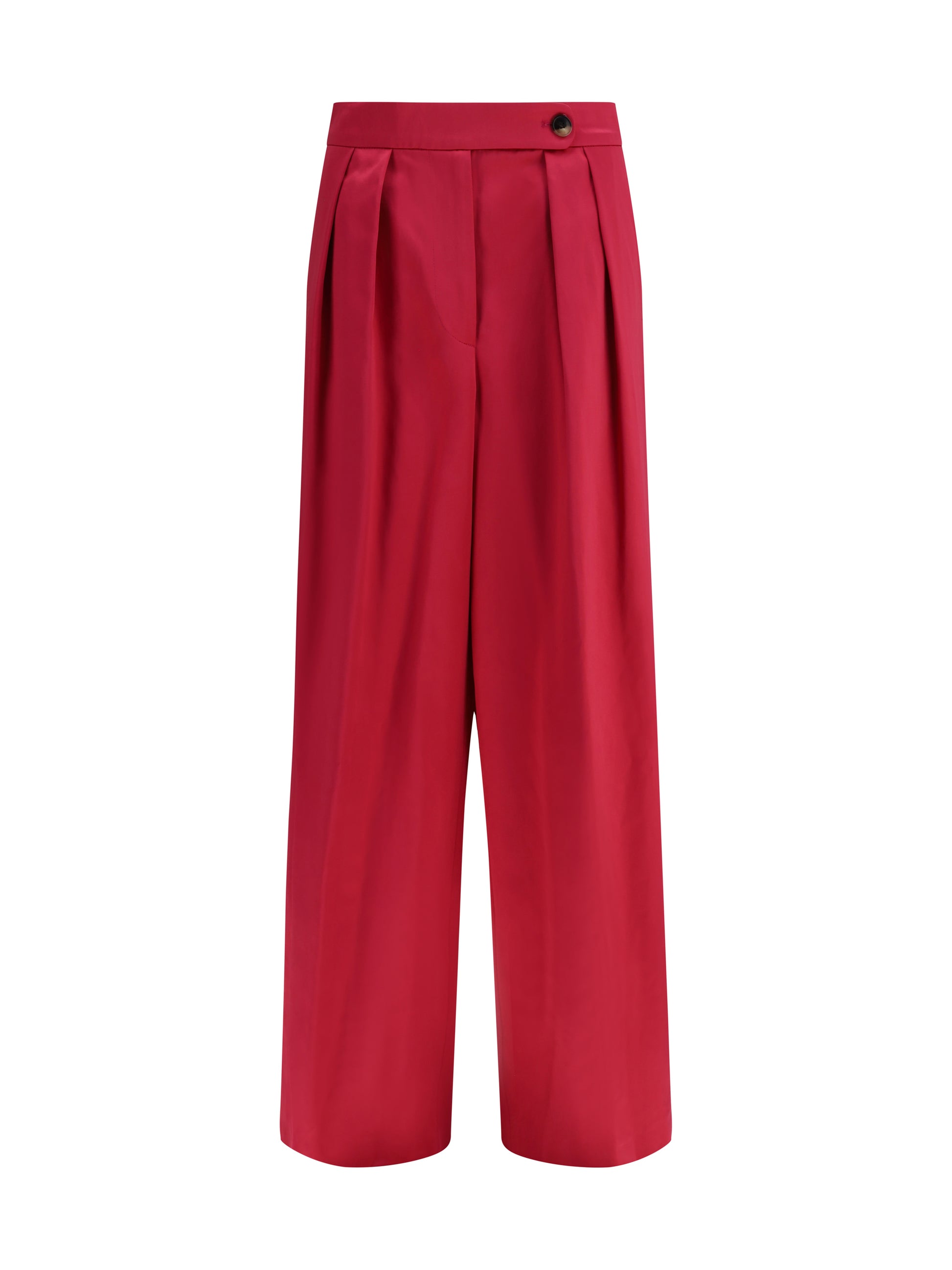 Dries Van Noten Women Wide Pleated Pants In Washed Cotton And Acetate DRIES VAN NOTEN