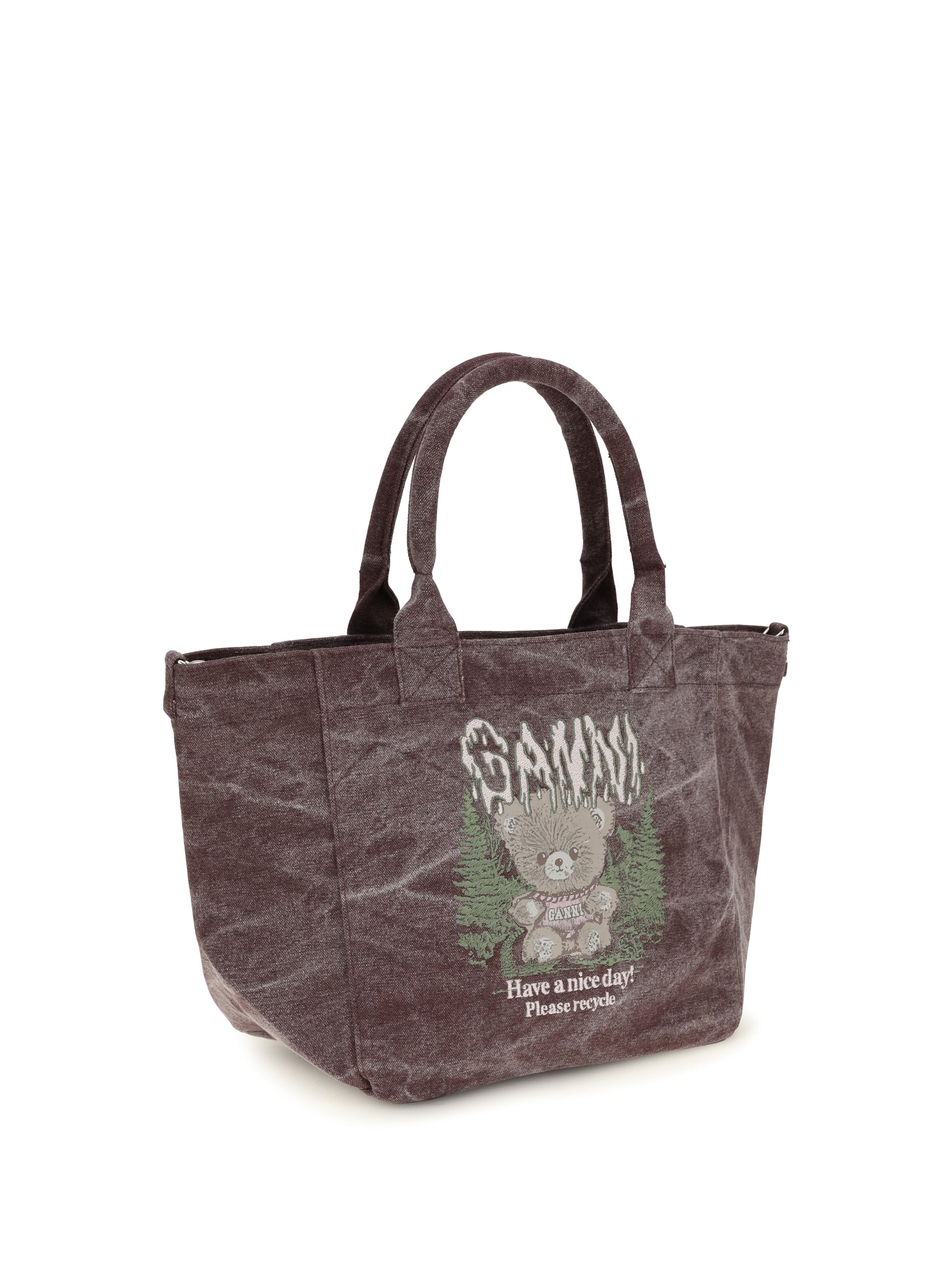 Ganni Women Small Teddy Tote Bag GANNI