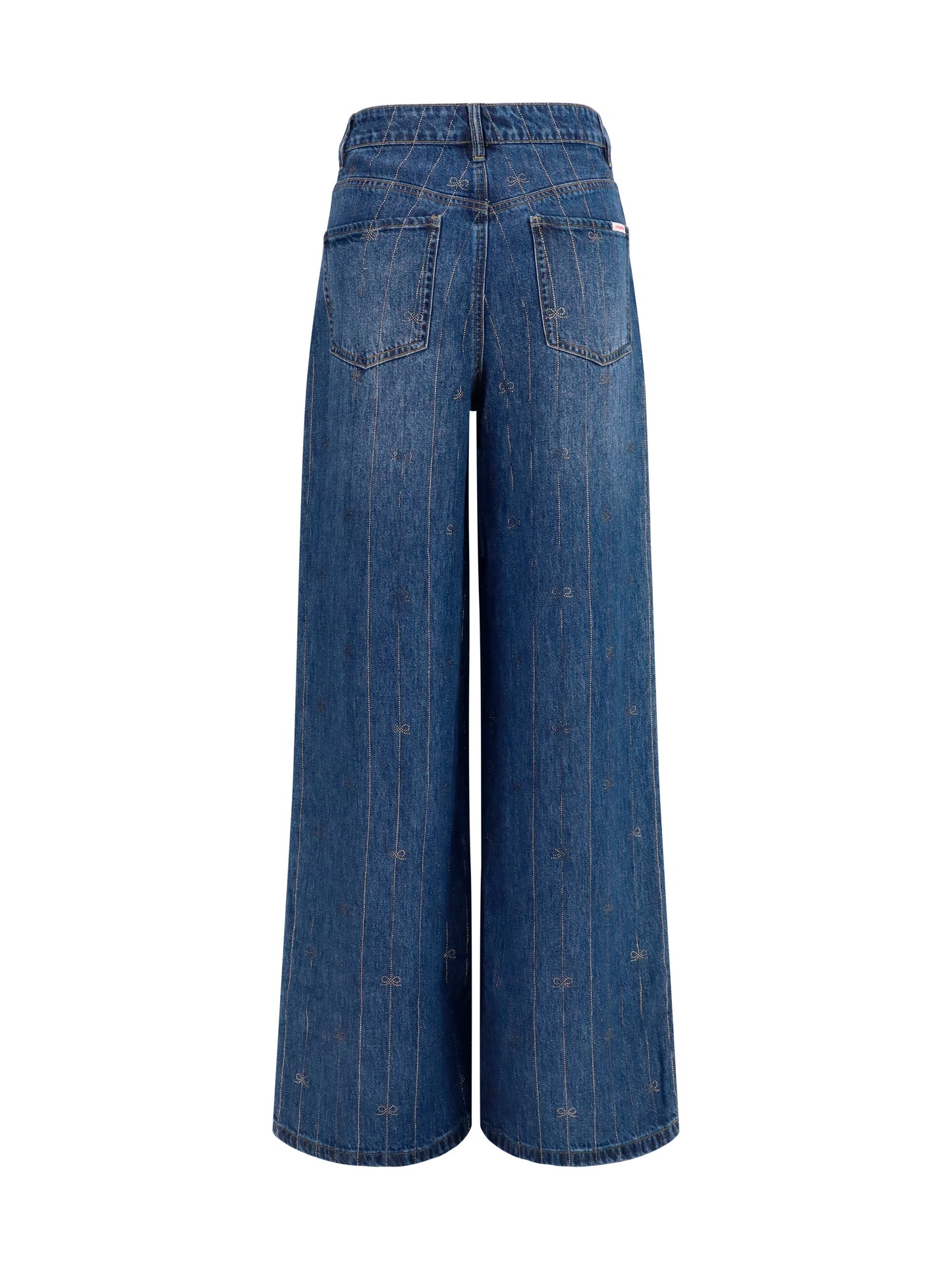 Self-Portrait Women Crystal-Striped Jeans SELF-PORTRAIT