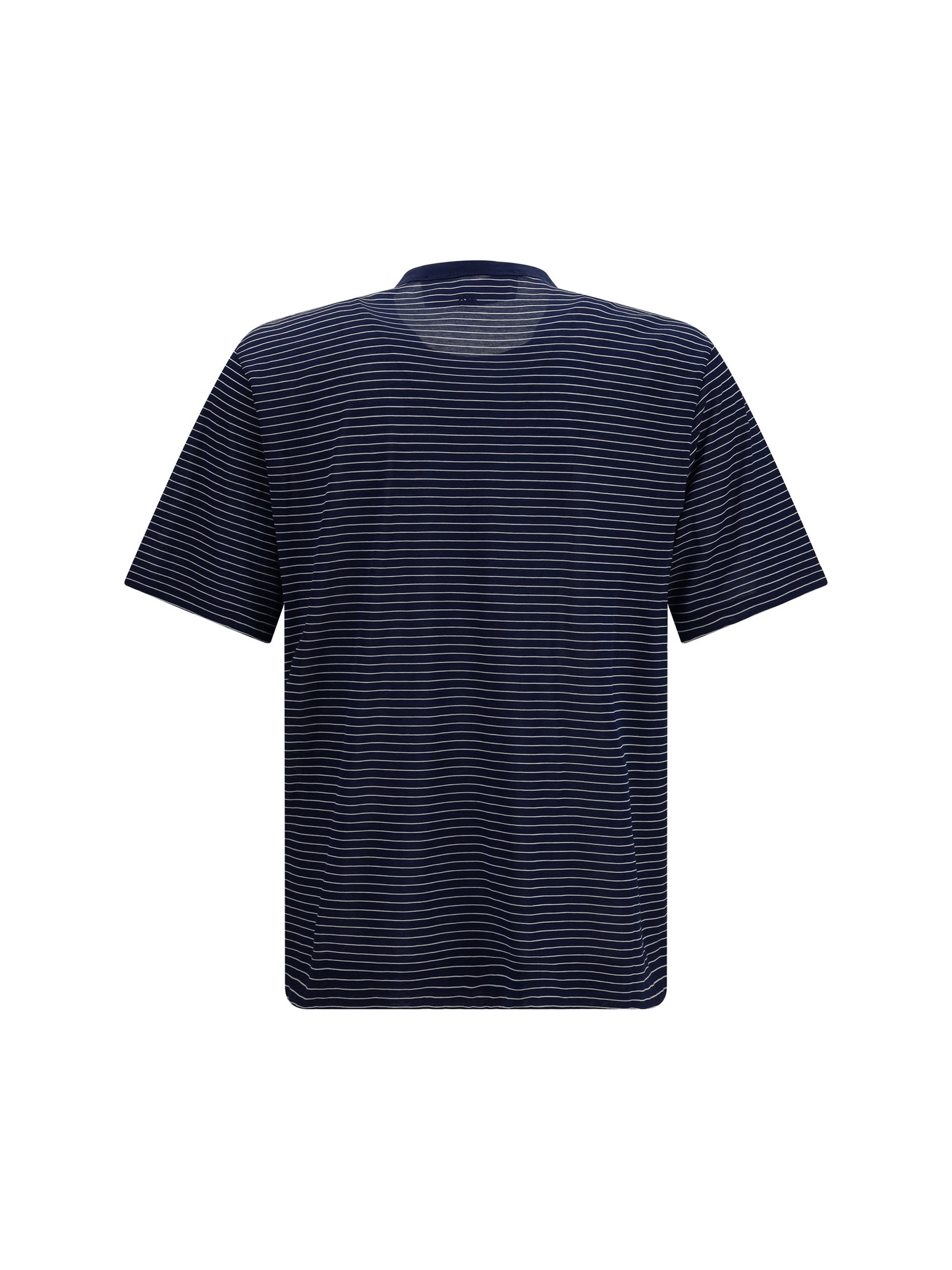 Ami Paris Men Striped Cotton T-Shirt AMI PARIS