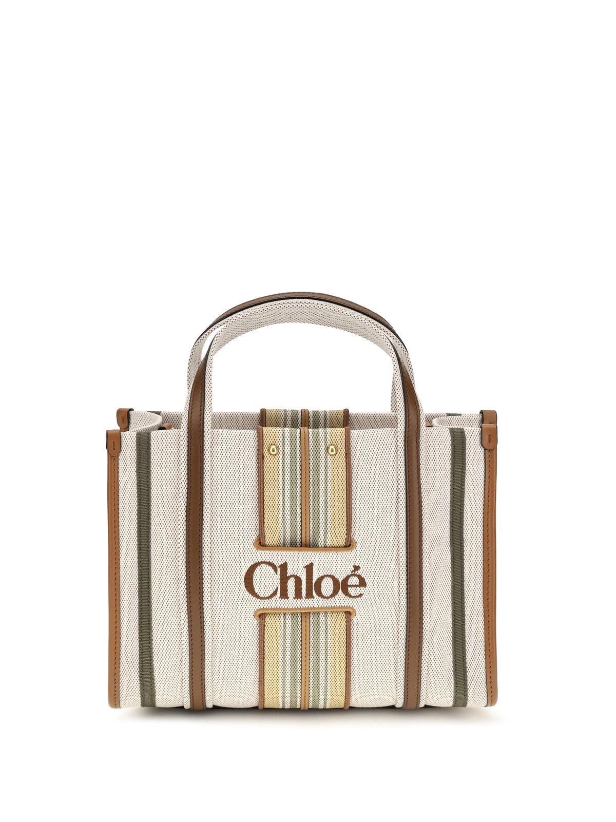 Chloé Women Small Woody Loop Canvas Tote Bag CHLOE