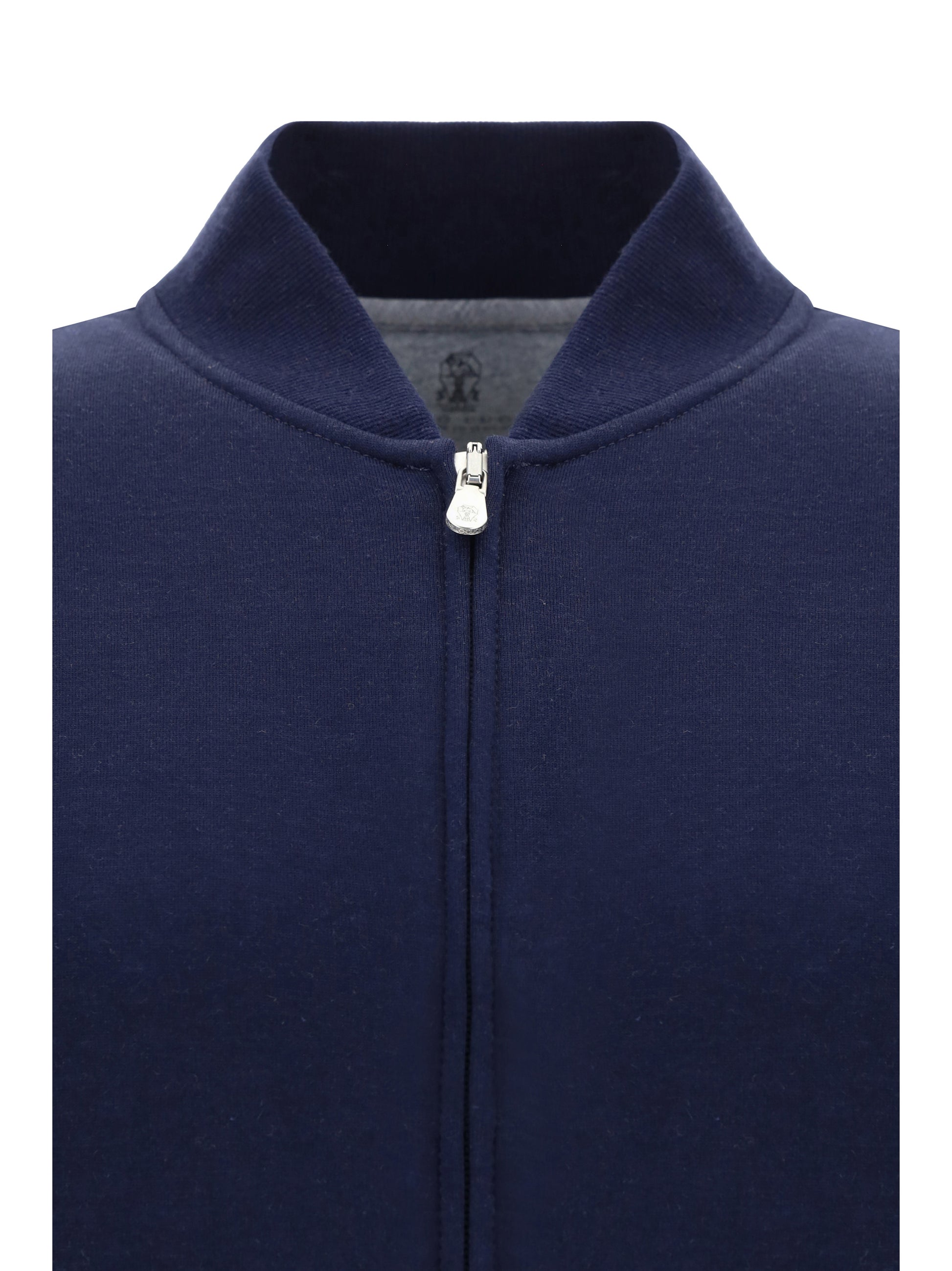 Brunello Cucinelli Men Cotton Zip Sweatshirt BRUNELLO CUCINELLI