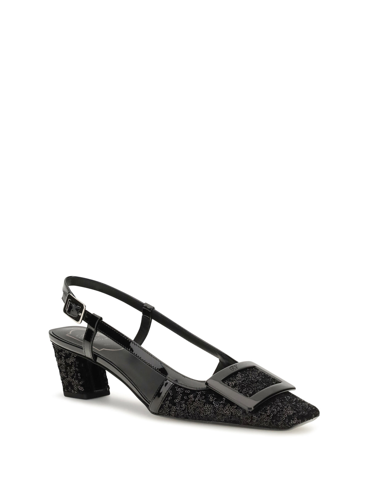 Roger Vivier Women Belle Vivier Shiny-Effect Slingback Pumps ROGER VIVIER