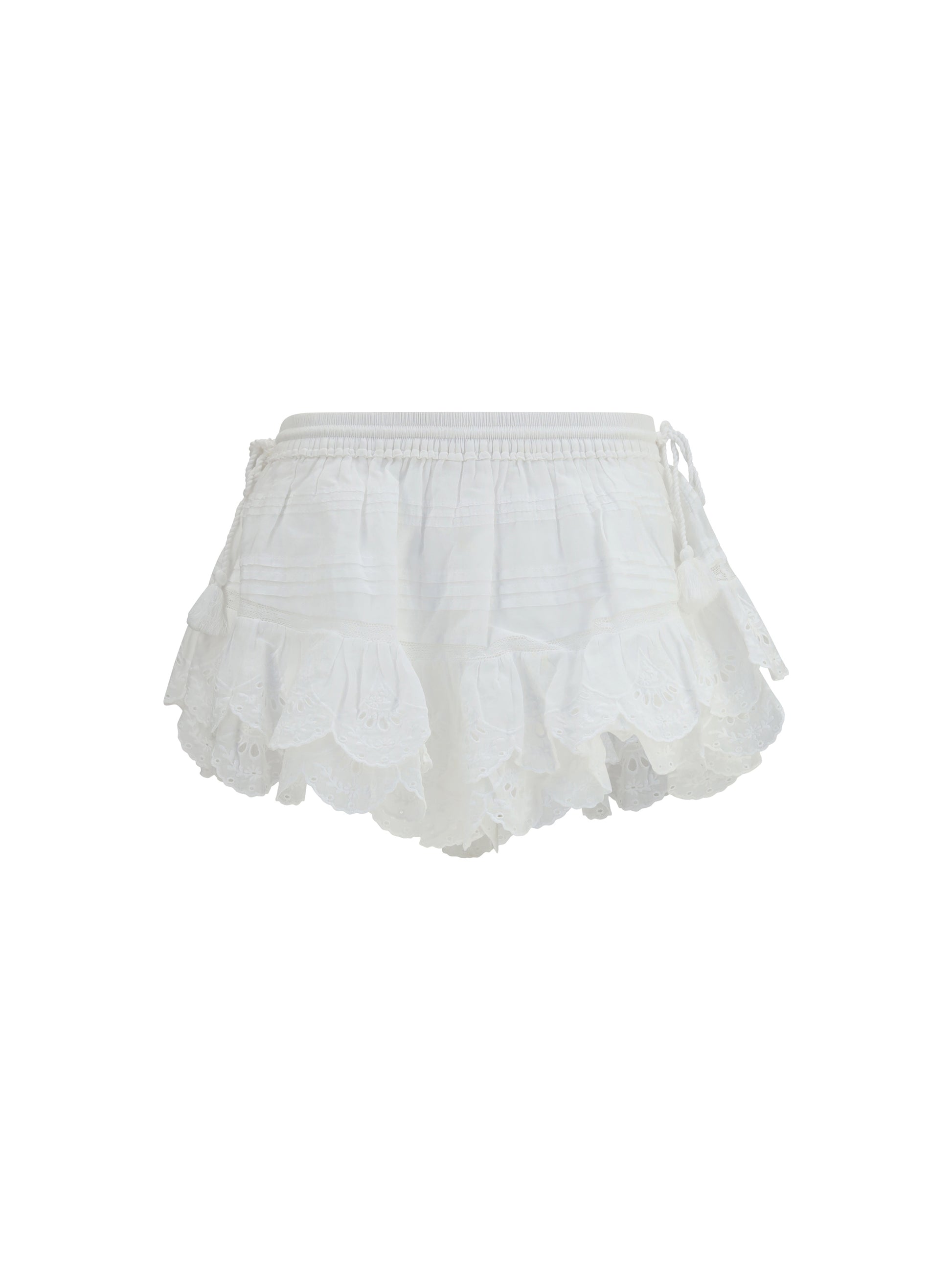 Marant Etoile Women Puria Shorts With Ruffles ISABEL MARANT ETOILE