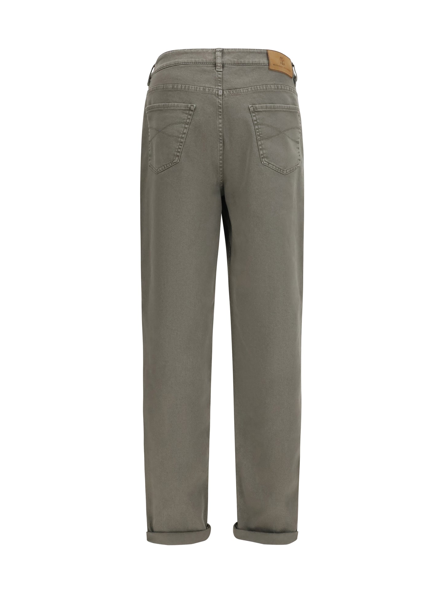 Brunello Cucinelli Men Jeans With Turn-Up Hem BRUNELLO CUCINELLI