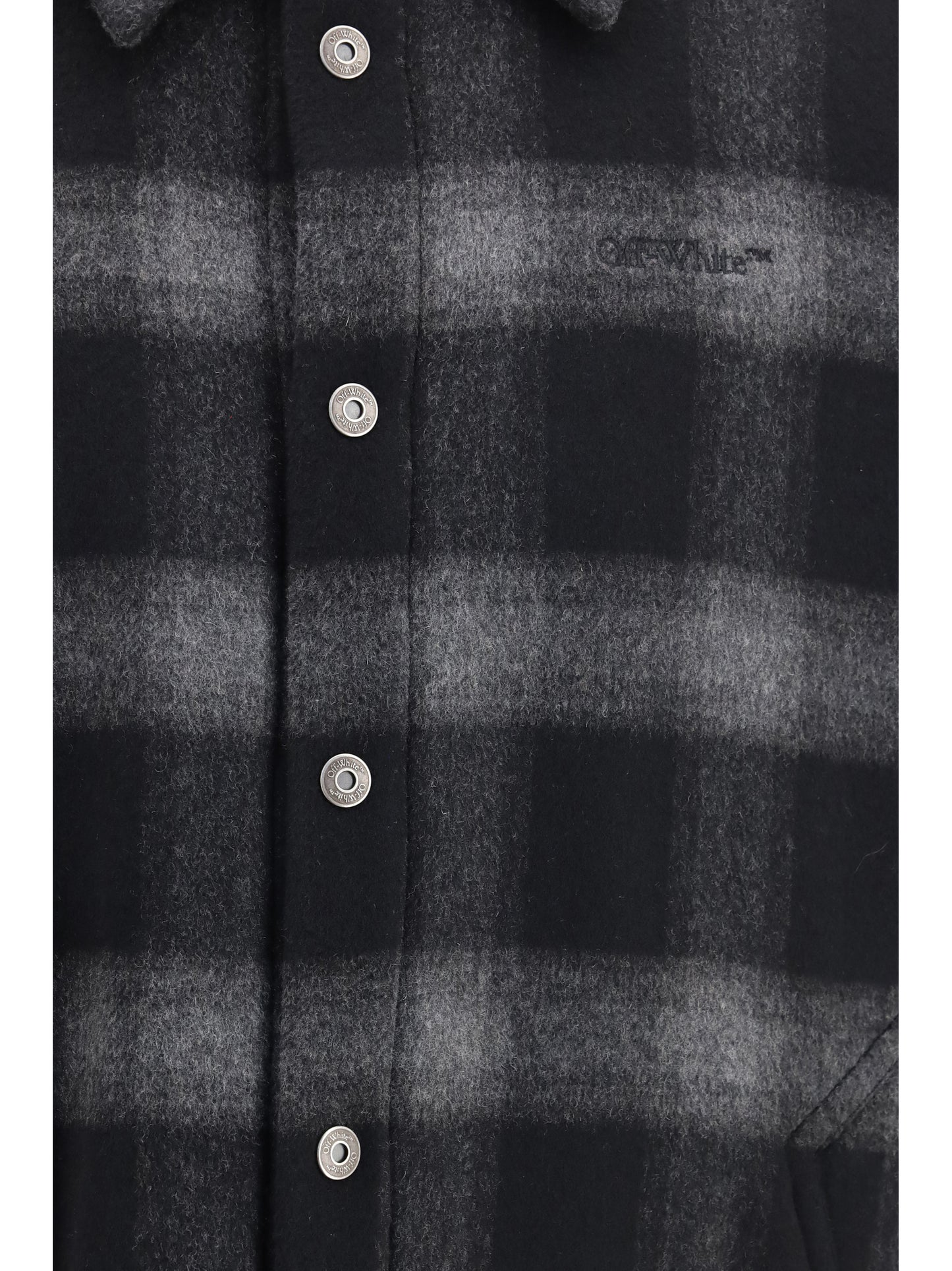 Off-White Men Padded Flannel Jacket OFF-WHITE