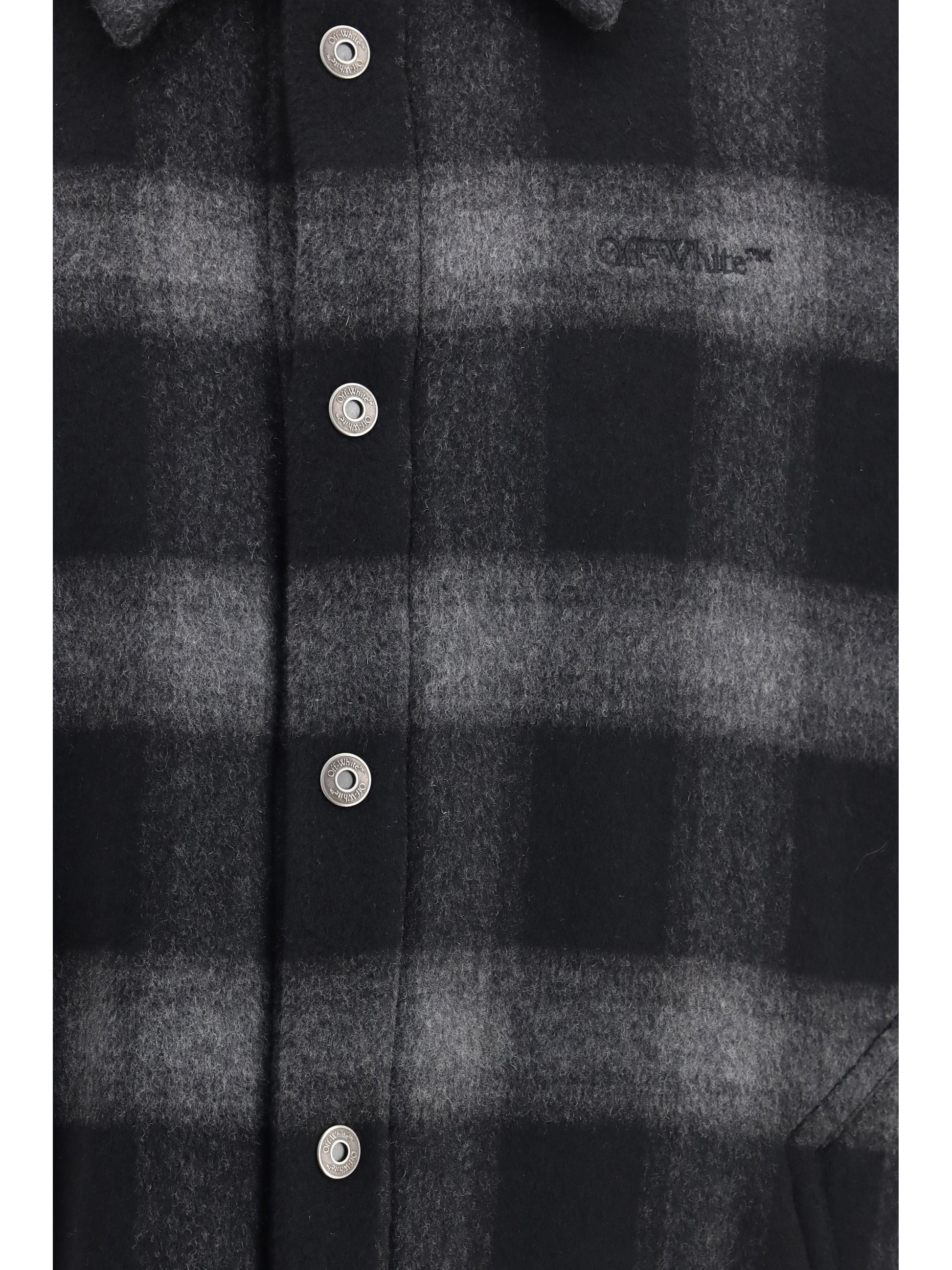 Off-White Men Padded Flannel Jacket OFF-WHITE
