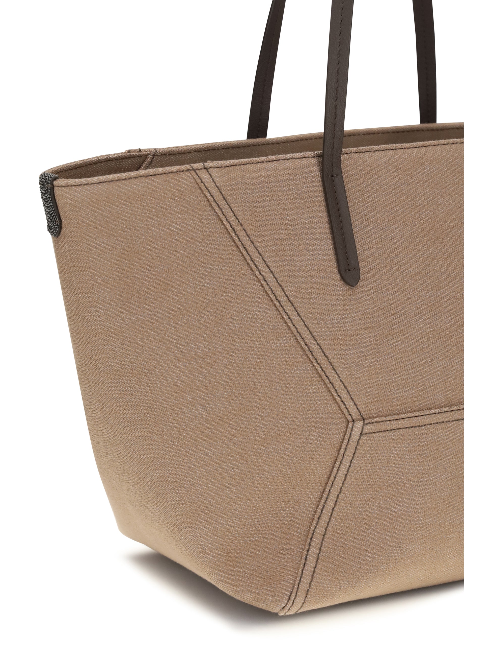 Brunello Cucinelli Women Canvas Shoulder Bag BRUNELLO CUCINELLI