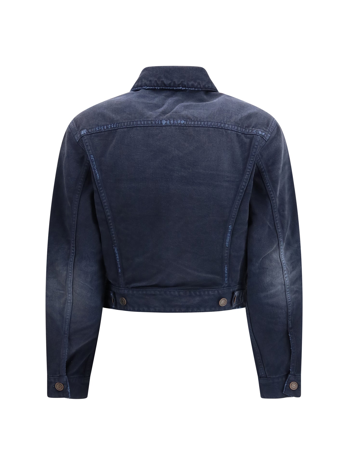 Balenciaga Women Curved-Waist Trucker Jacket BALENCIAGA