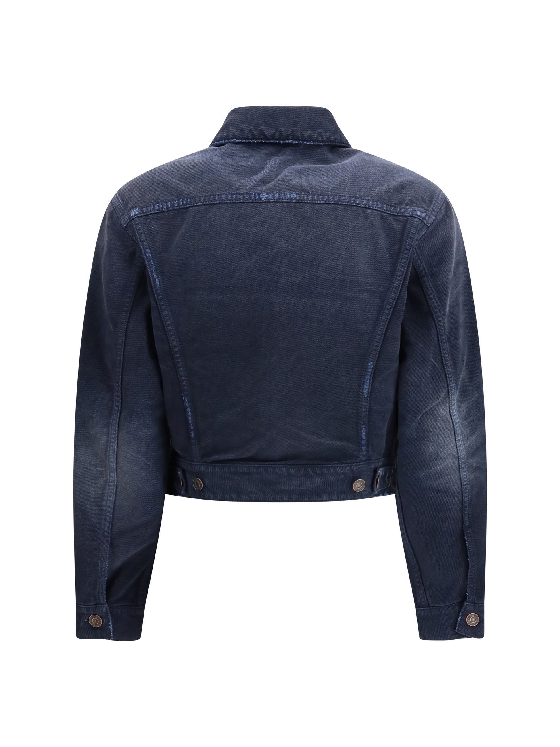 Balenciaga Women Curved-Waist Trucker Jacket BALENCIAGA