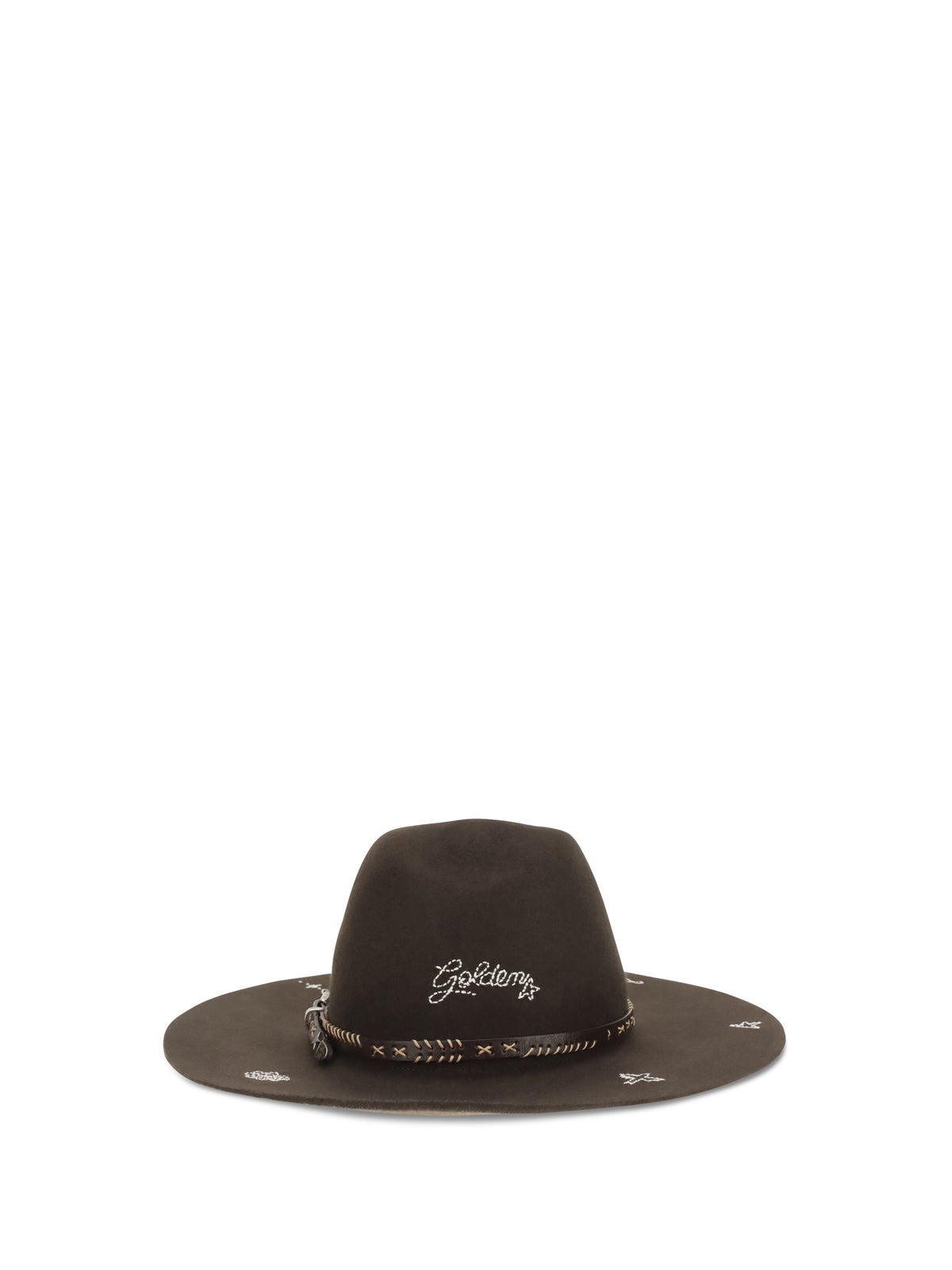 Golden Goose Women Embroidered Wool Fedora GOLDEN GOOSE