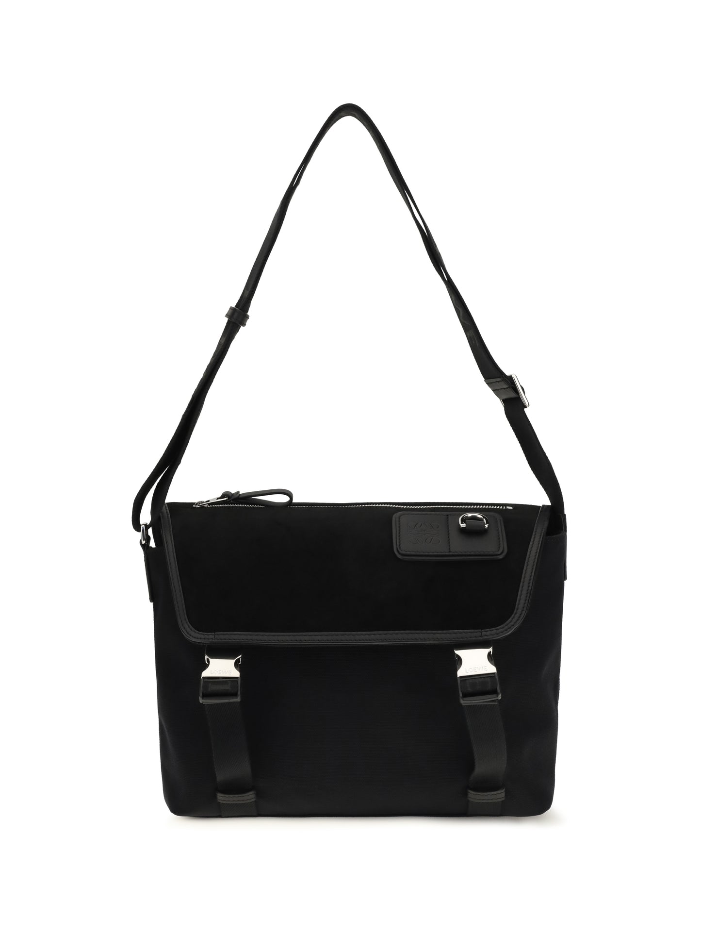 Loewe Men Medium Messenger Flex Bag In Canvas And Suede LOEWE