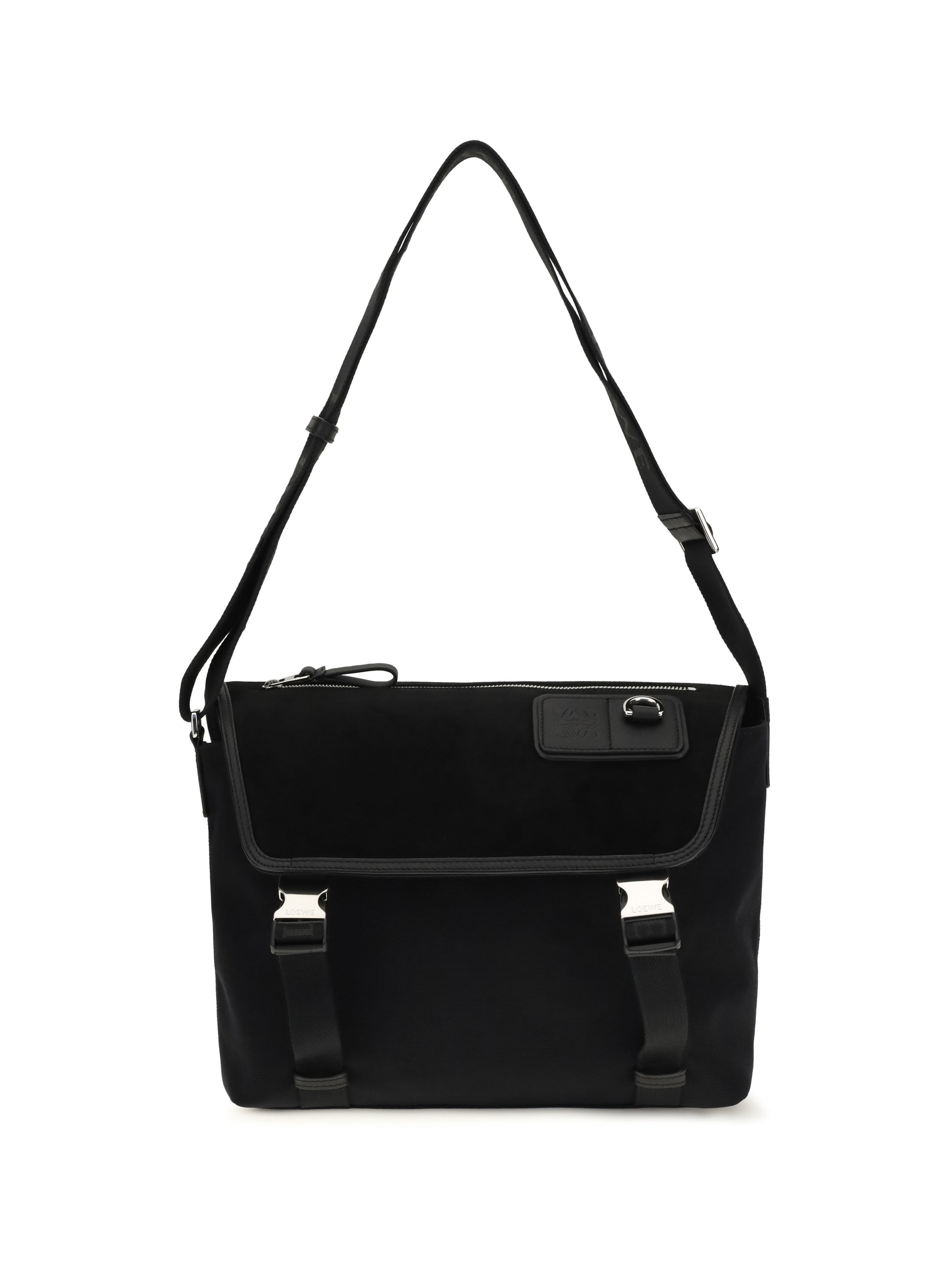 Loewe Men Medium Messenger Flex Bag In Canvas And Suede LOEWE