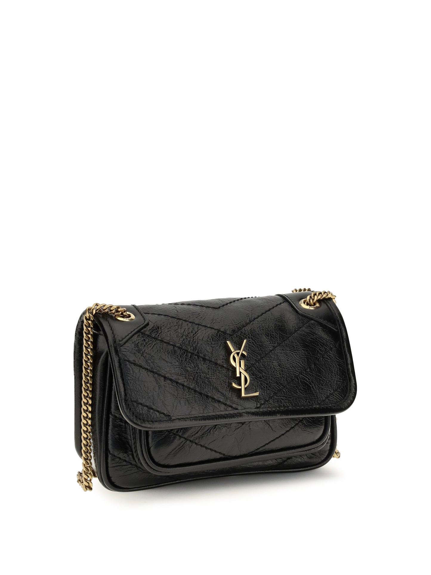Saint Laurent Women Mini Niki Leather Shoulder Bag SAINT LAURENT