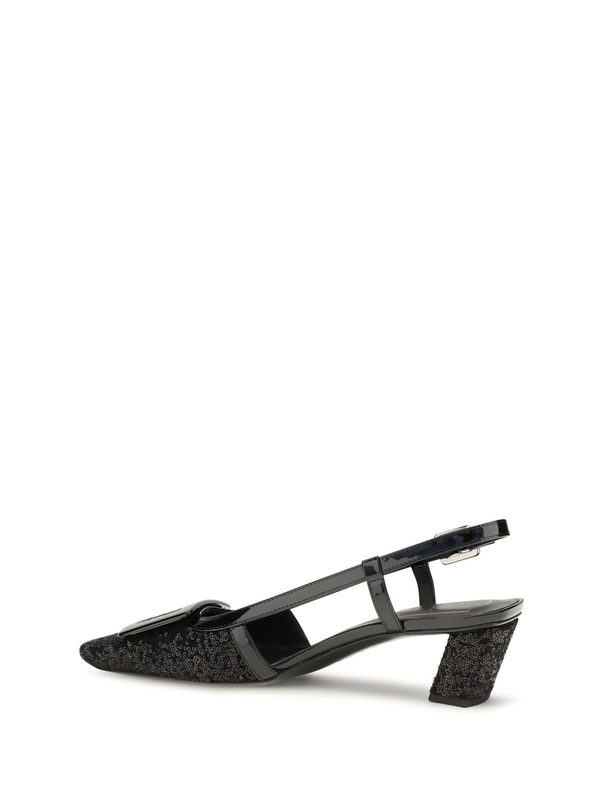 Roger Vivier Women Belle Vivier Shiny-Effect Slingback Pumps ROGER VIVIER