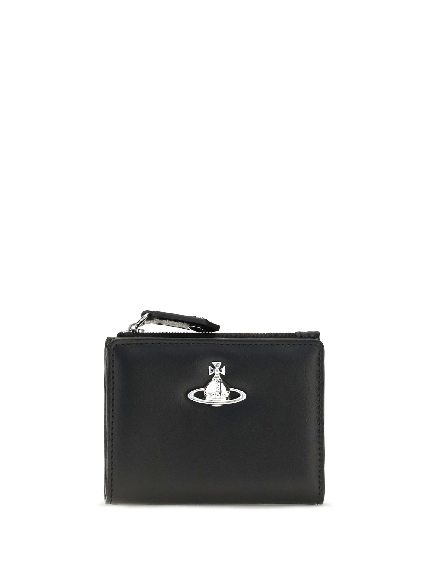 Vivienne Westwood Women Slim Flap Leather Card Holder VIVIENNE WESTWOOD