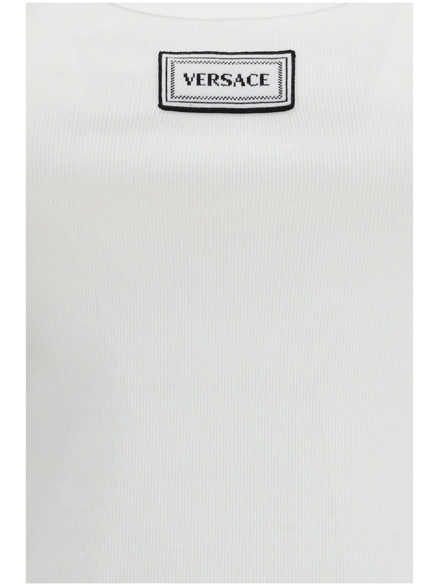 Versace Women Tank Top In Cotton Rib Stretch VERSACE