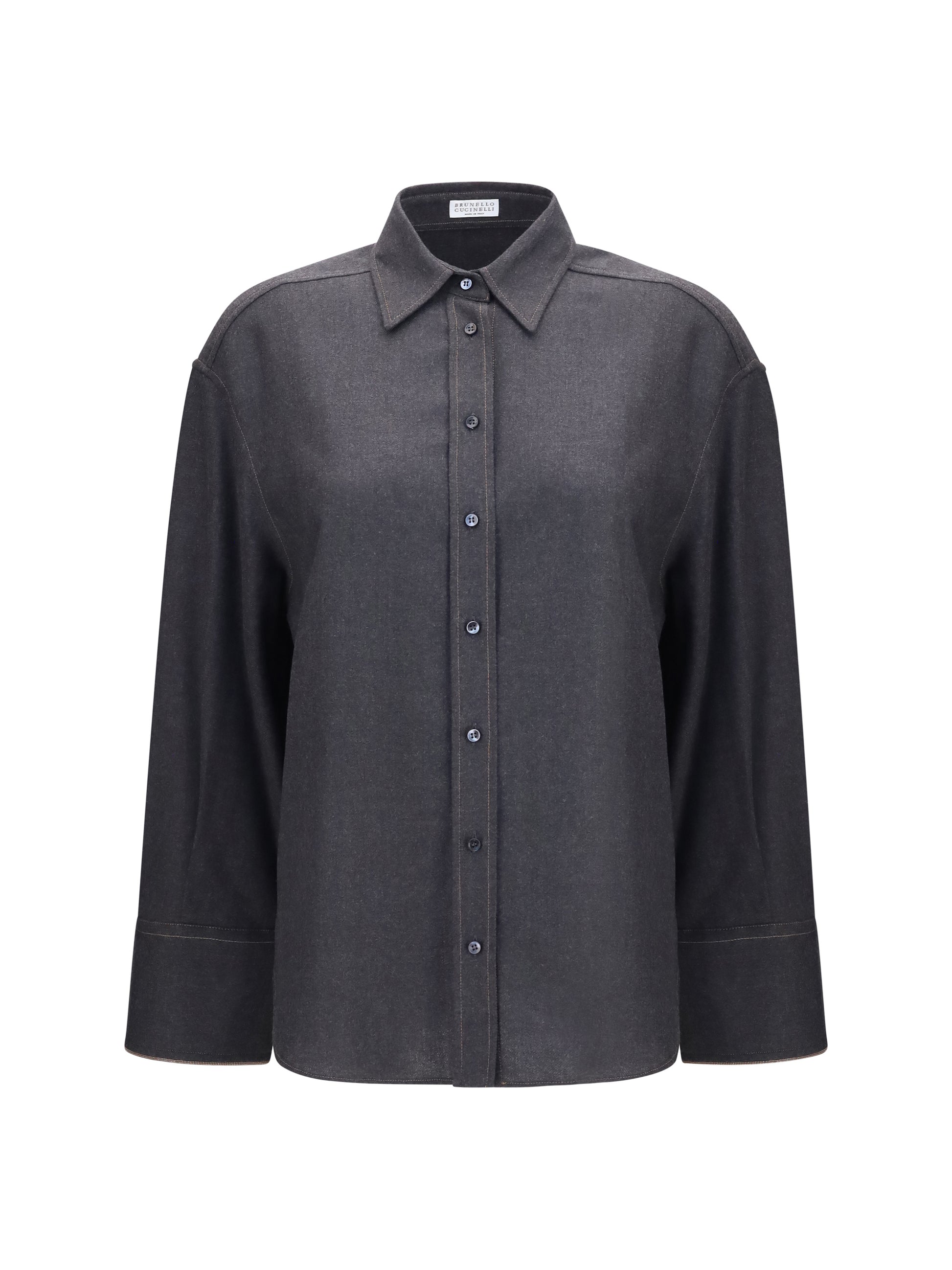 Brunello Cucinelli Women Virgin Wool Shirt BRUNELLO CUCINELLI