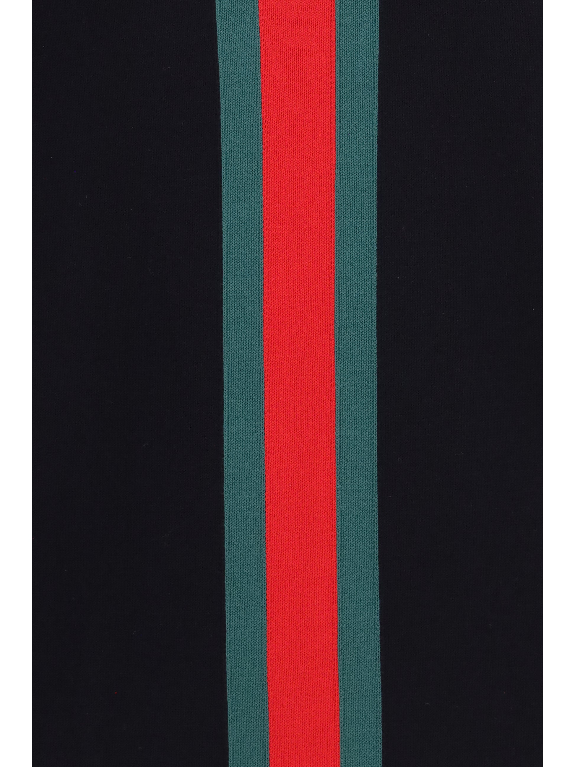 Gucci Men Knitted Cotton Sweater With Web Intarsi GUCCI