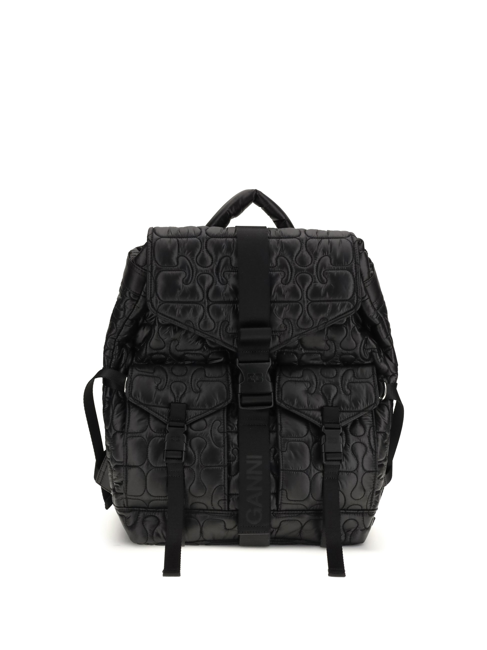 Ganni Women Re-Tech Quilted Backpack GANNI