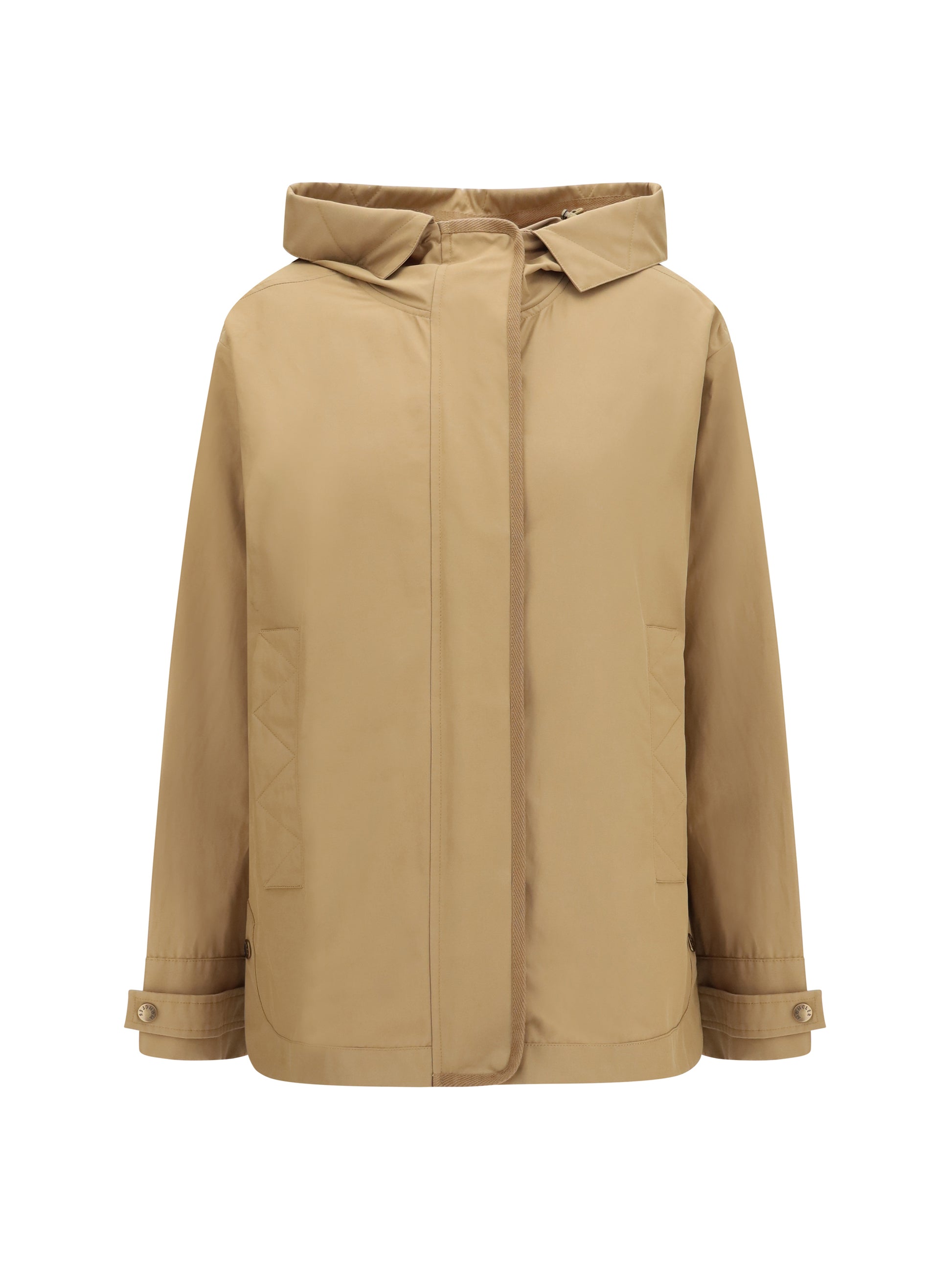 Moncler Women Hooded Jacket With Logo Patch MONCLER