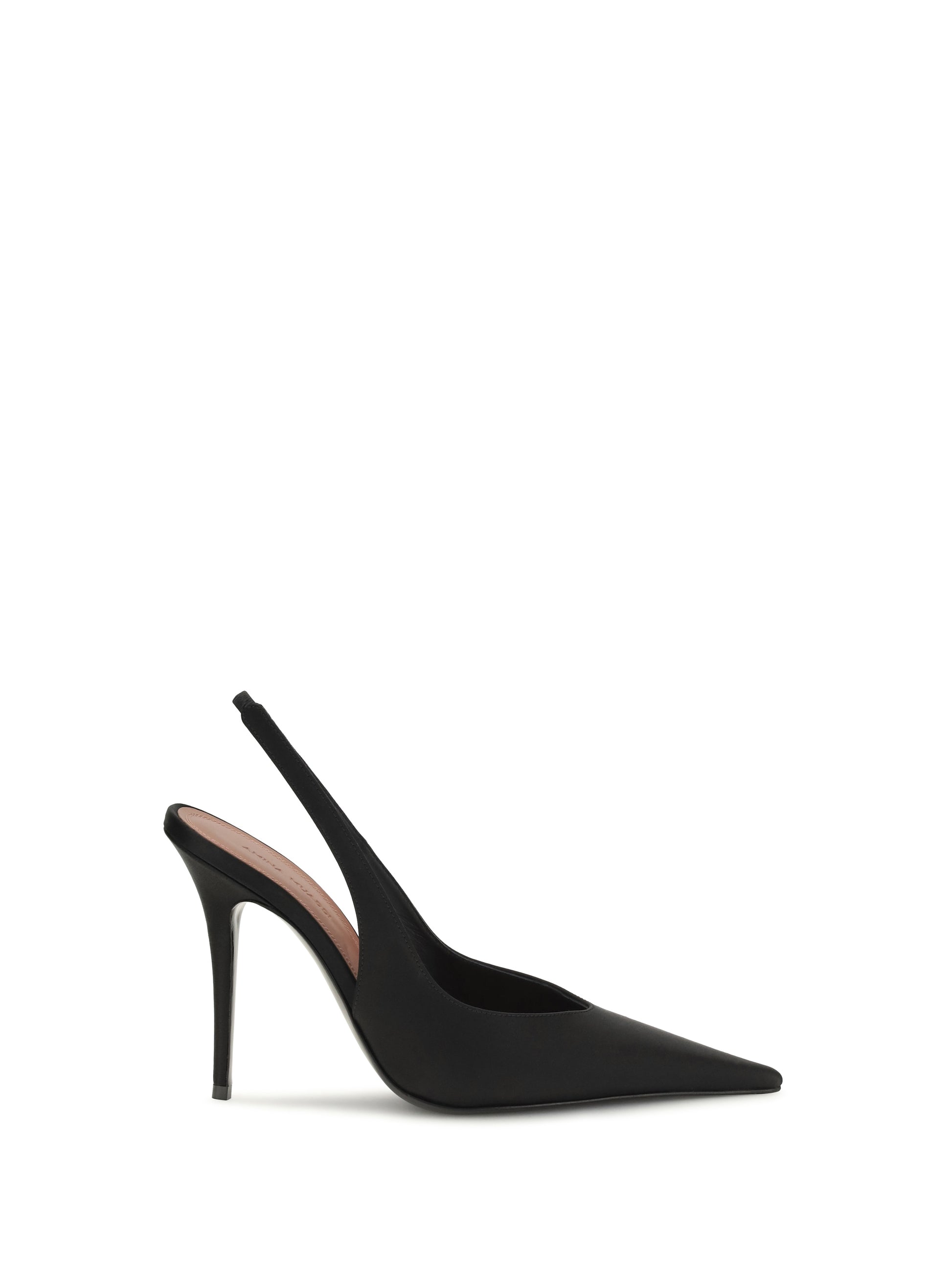 Amina Muaddi Women Anok Satin Slingback Pumps AMINA MUADDI