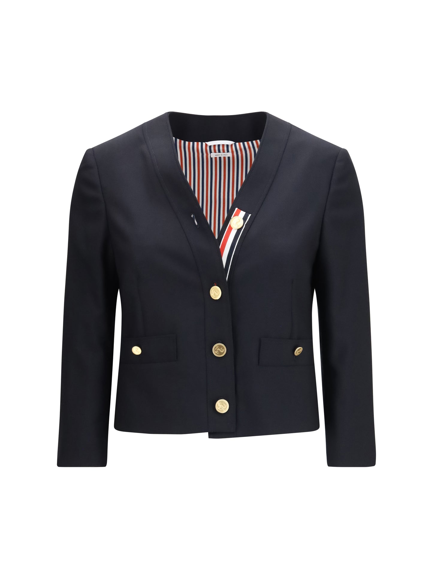 Thom Browne Women Hopsack Cardigan Jacket THOM BROWNE