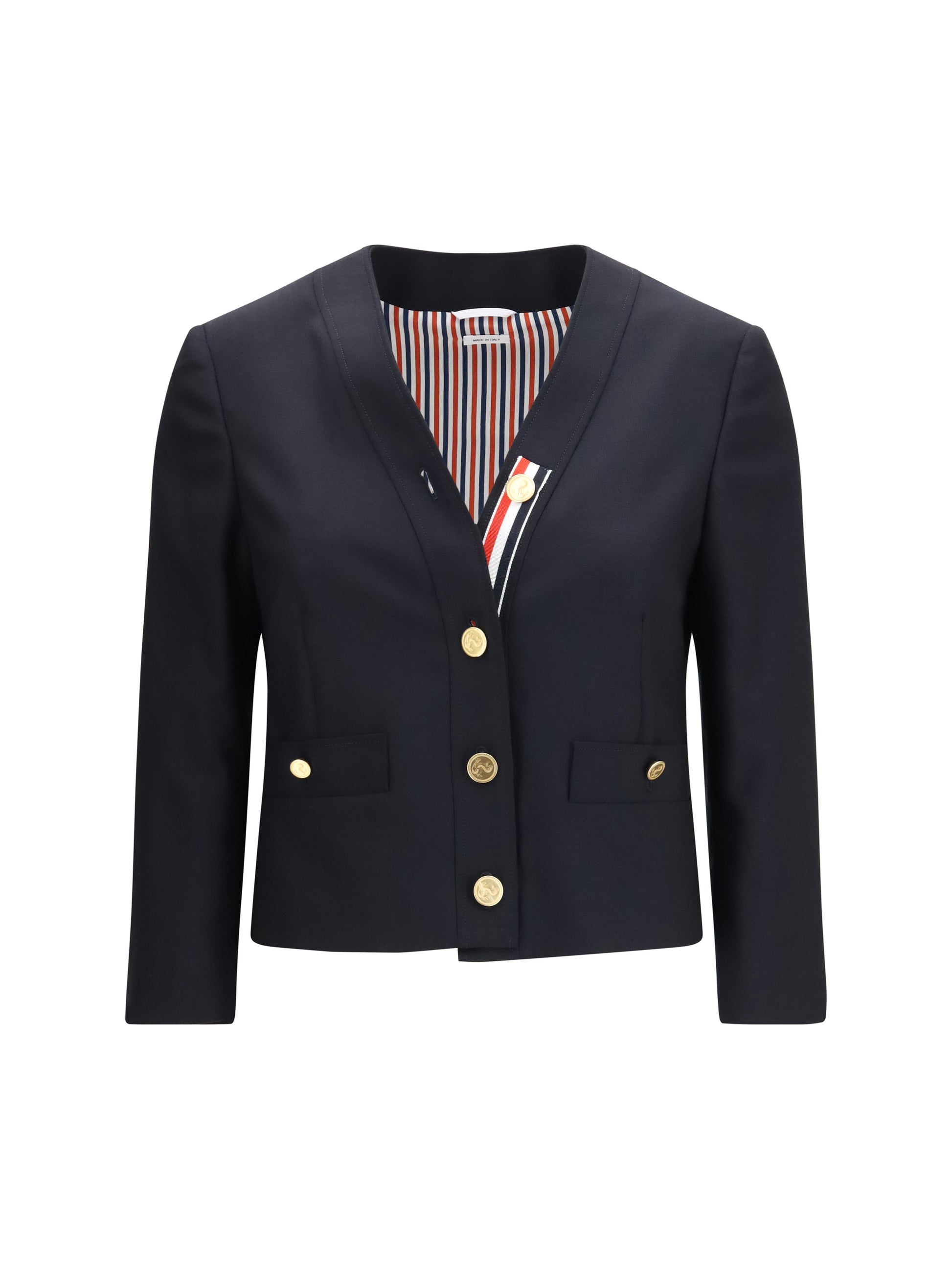 Thom Browne Women Hopsack Cardigan Jacket THOM BROWNE