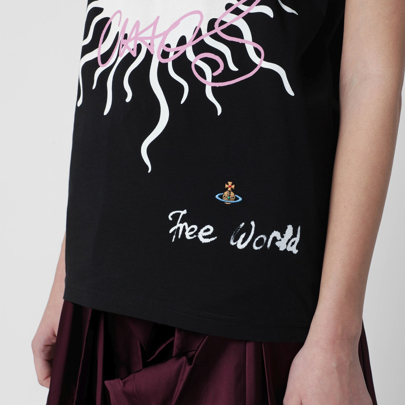 Vivienne Westwood Black T-Shirt With Logo Print Women VIVIENNE WESTWOOD
