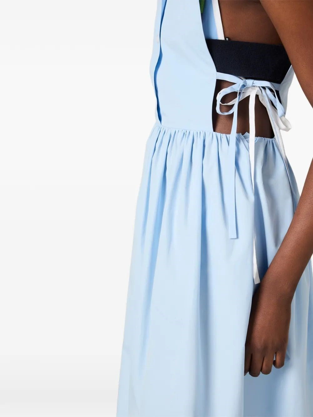 Miu Miu Women Sleeveless Poplin Dress MIU MIU