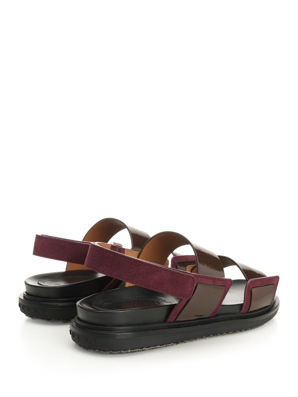 Marni Women "Fussbett" Two-Tone Leather Slingback Sandals MARNI