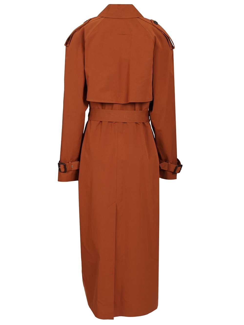 Saint Laurent Women Oversized Double-Breasted Trench Coat SAINT LAURENT
