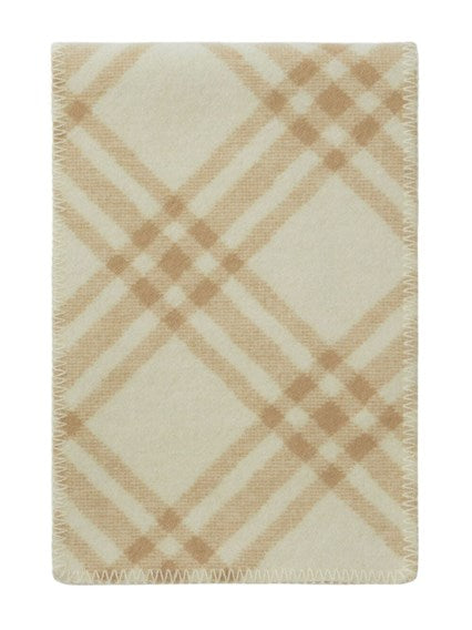 Burberry Men Check Wool Scarf
