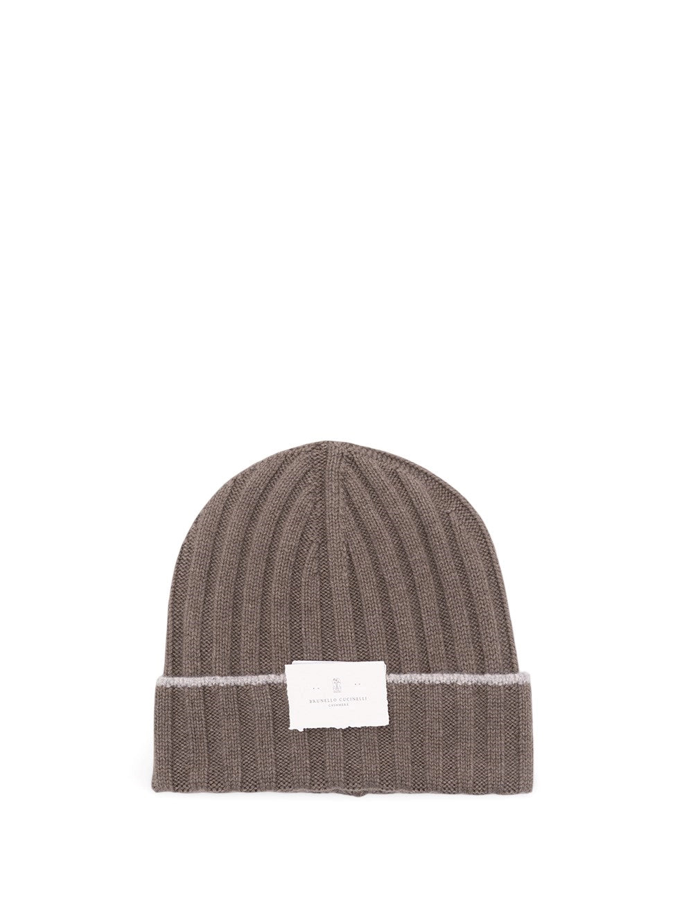 Brunello Cucinelli Men Cashmere Rib Knit Beanie BRUNELLO CUCINELLI