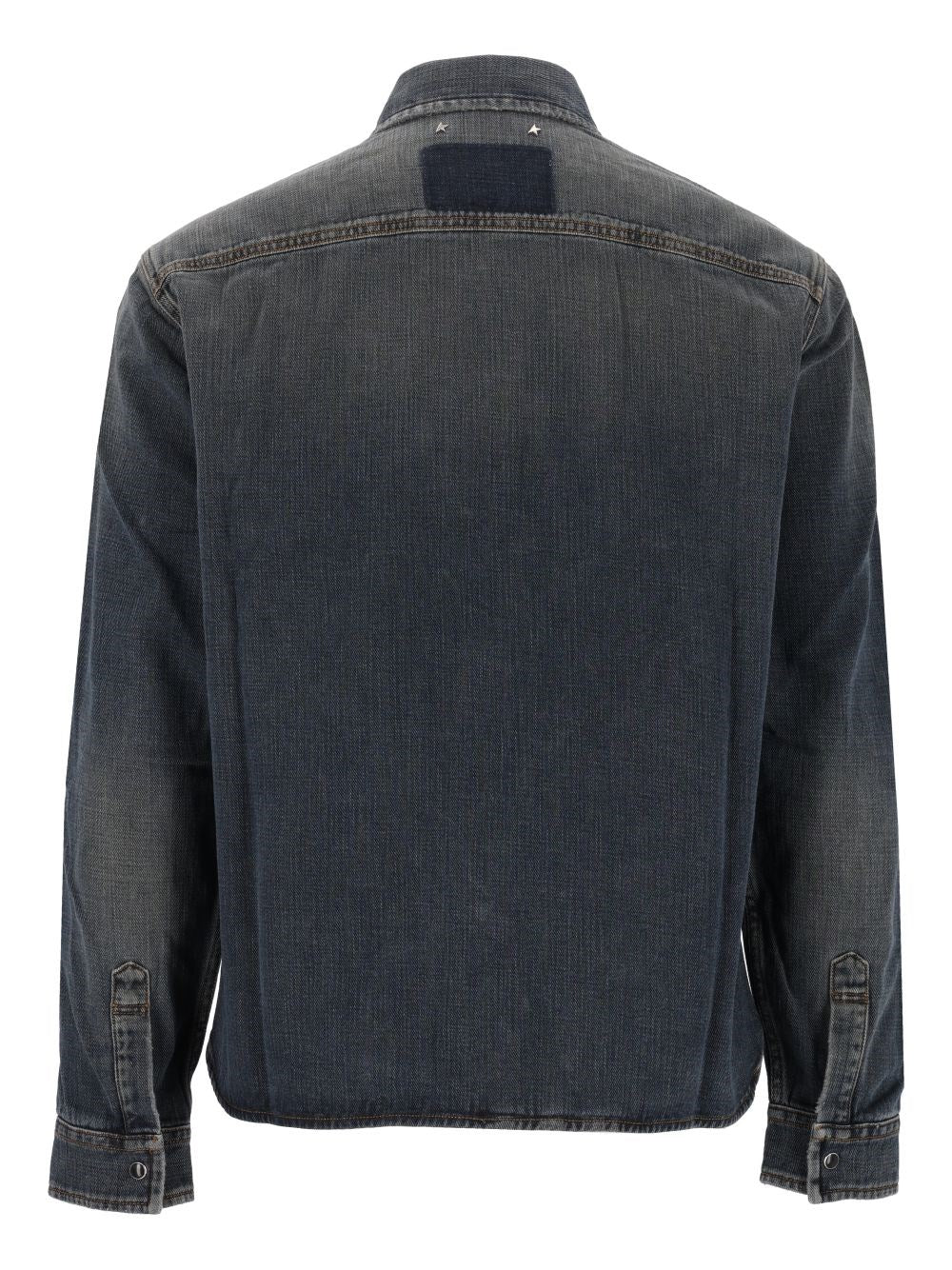 Golden Goose Men Cotton Denim Shirt GOLDEN GOOSE